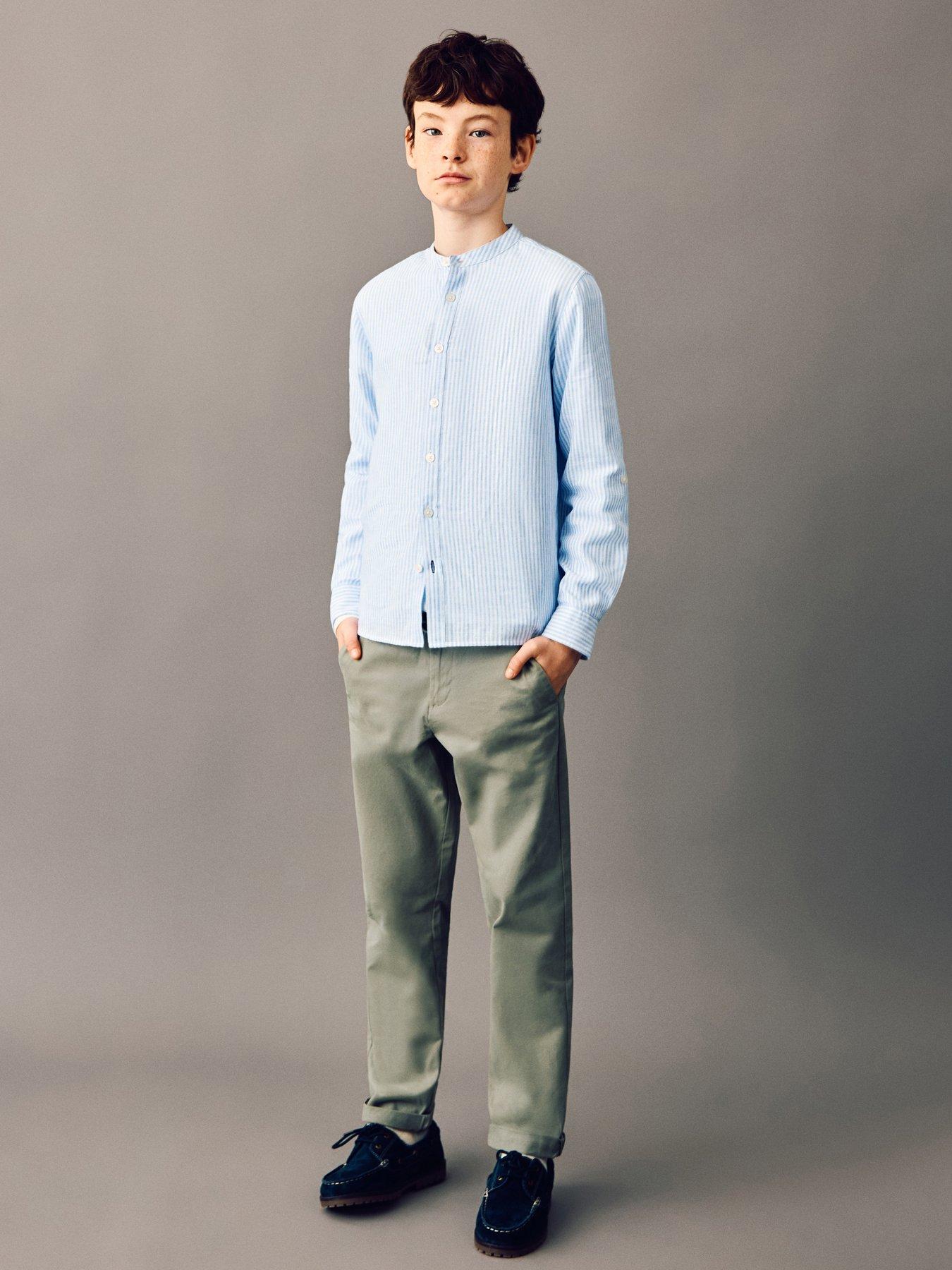 Mango Boys Straight Fit Chinos - Khaki