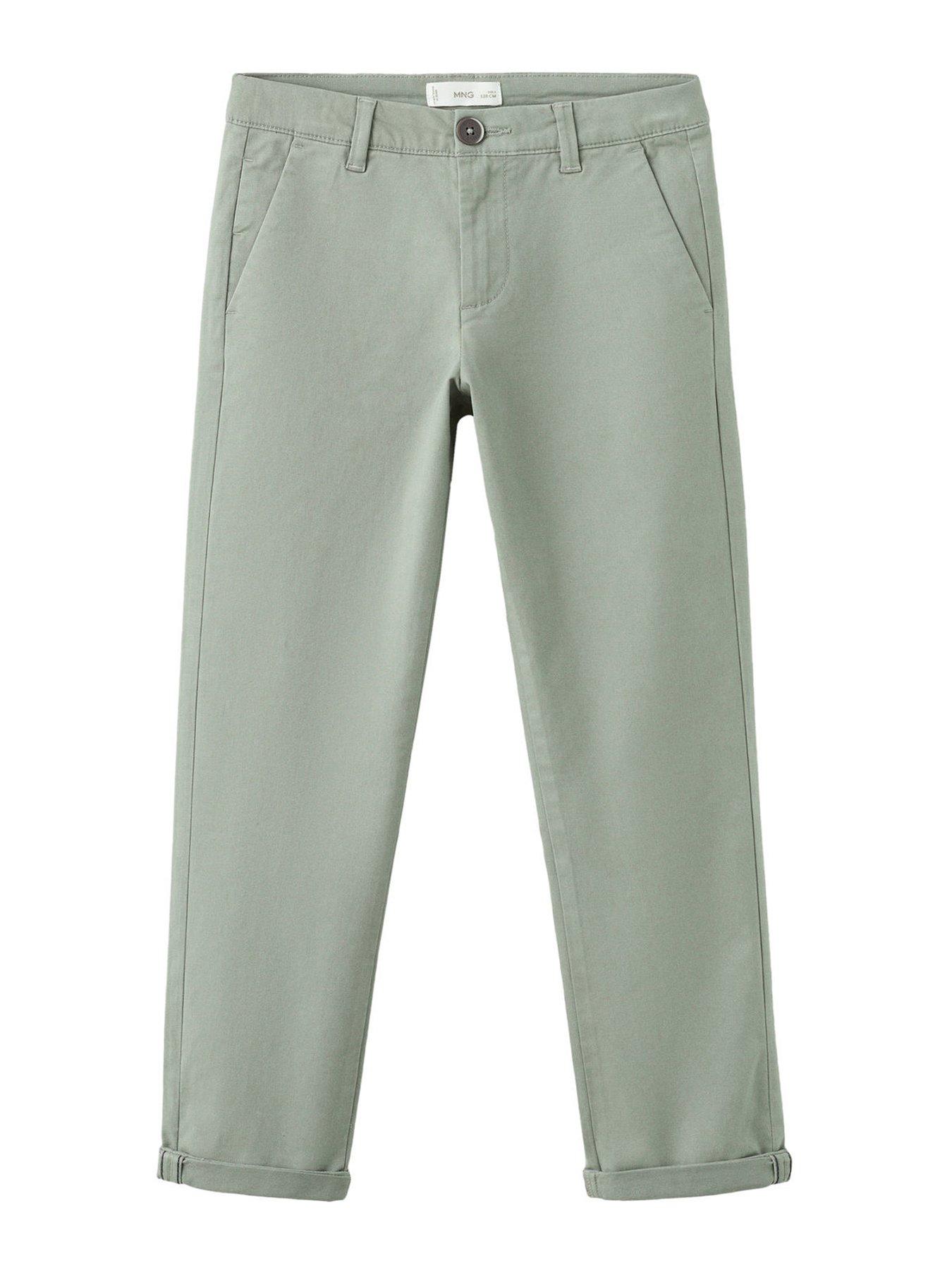 Mango Boys Straight Fit Chinos - Khaki