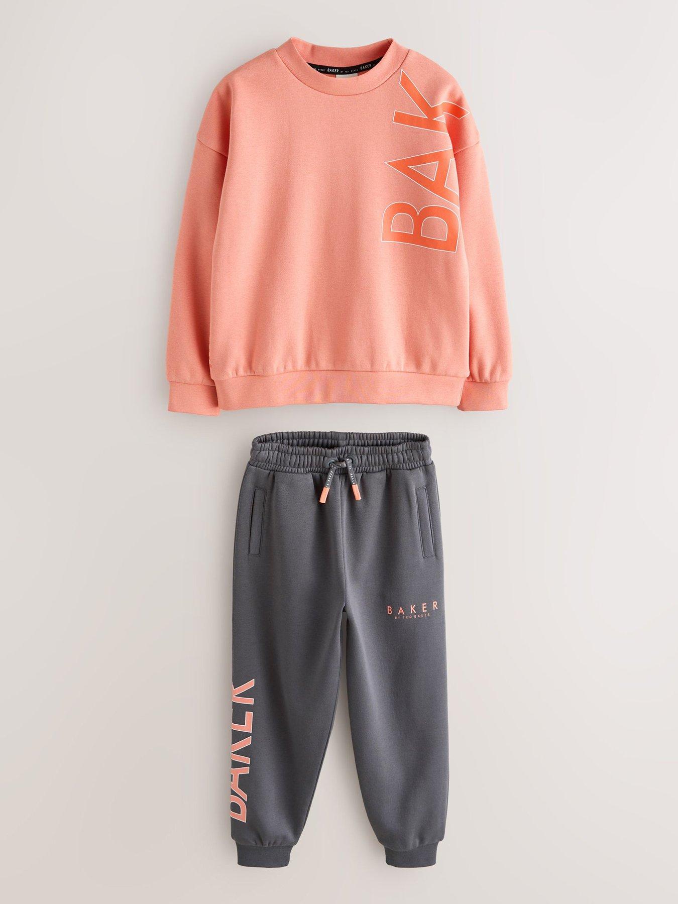 Ted Baker Boys Graphic Long Sleeved Set - Orange