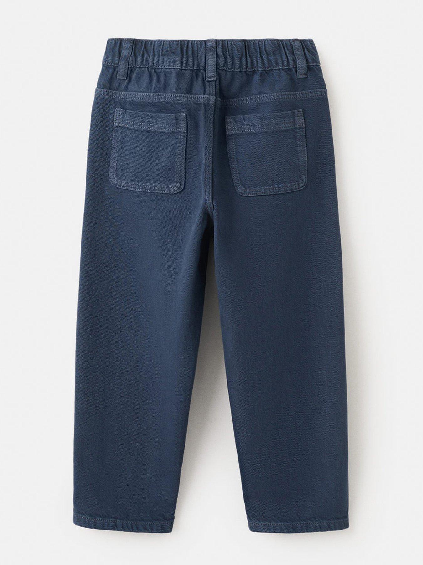 Image 2 of 4 of Mango Younger Boys Elasticated Waistband Jeans - Navy