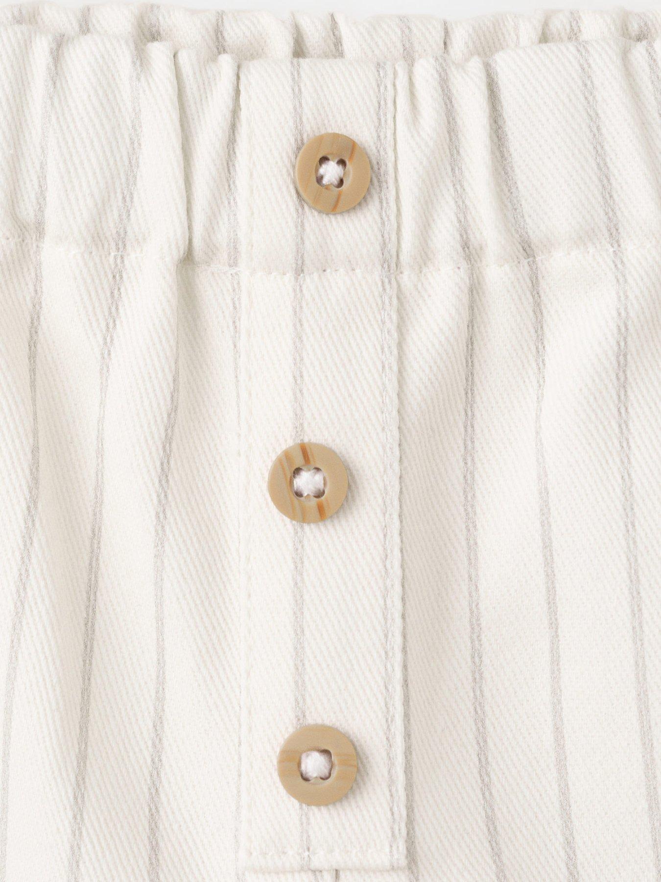 Image 3 of 4 of Mango Baby Boys Striped Trousers - Light Cream