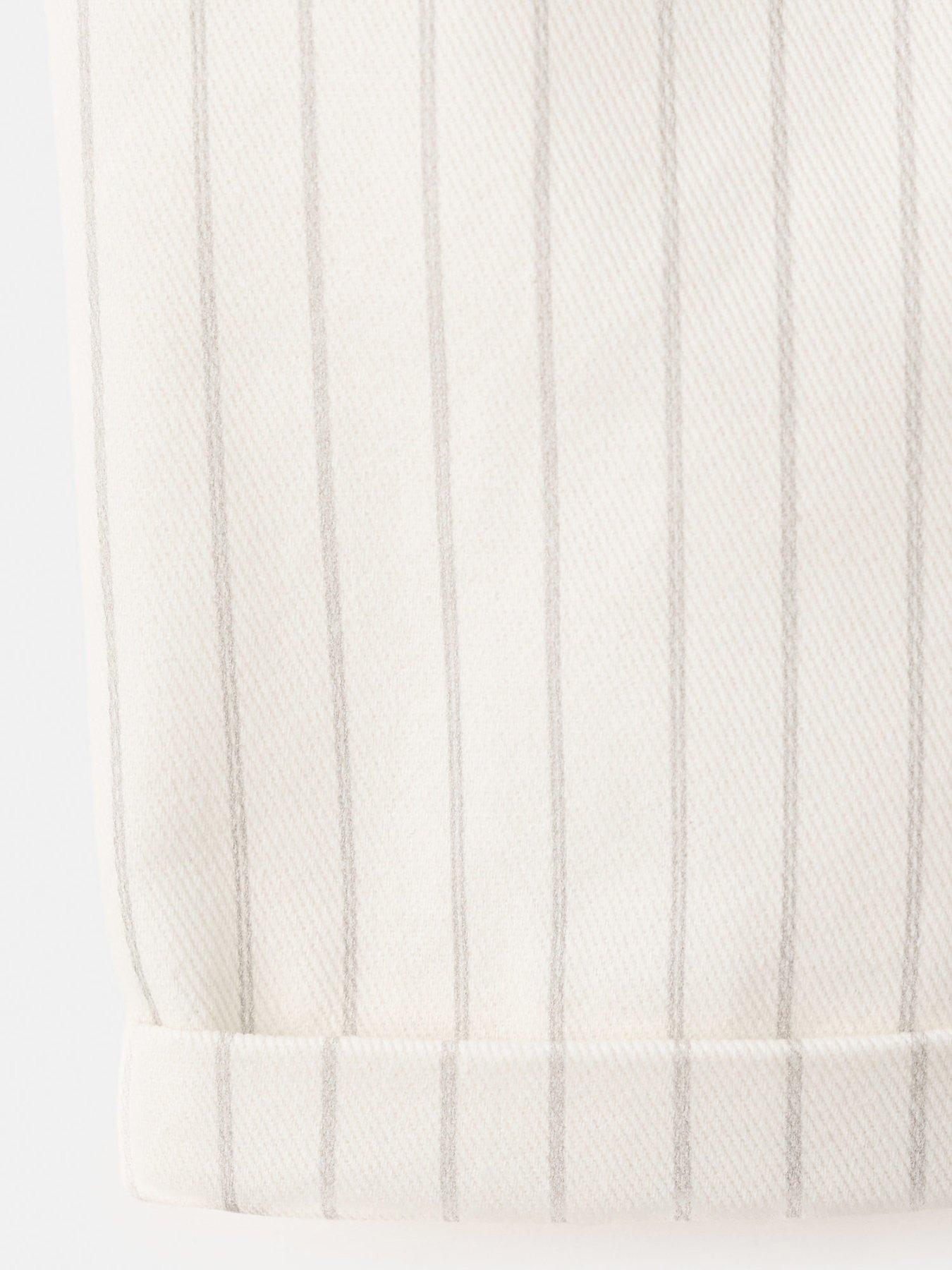 Image 4 of 4 of Mango Baby Boys Striped Trousers - Light Cream