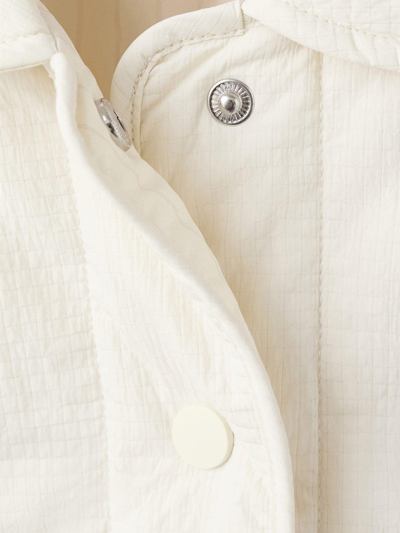 Image 4 of 4 of Mango Baby Unisex Puffer Coat - Cream