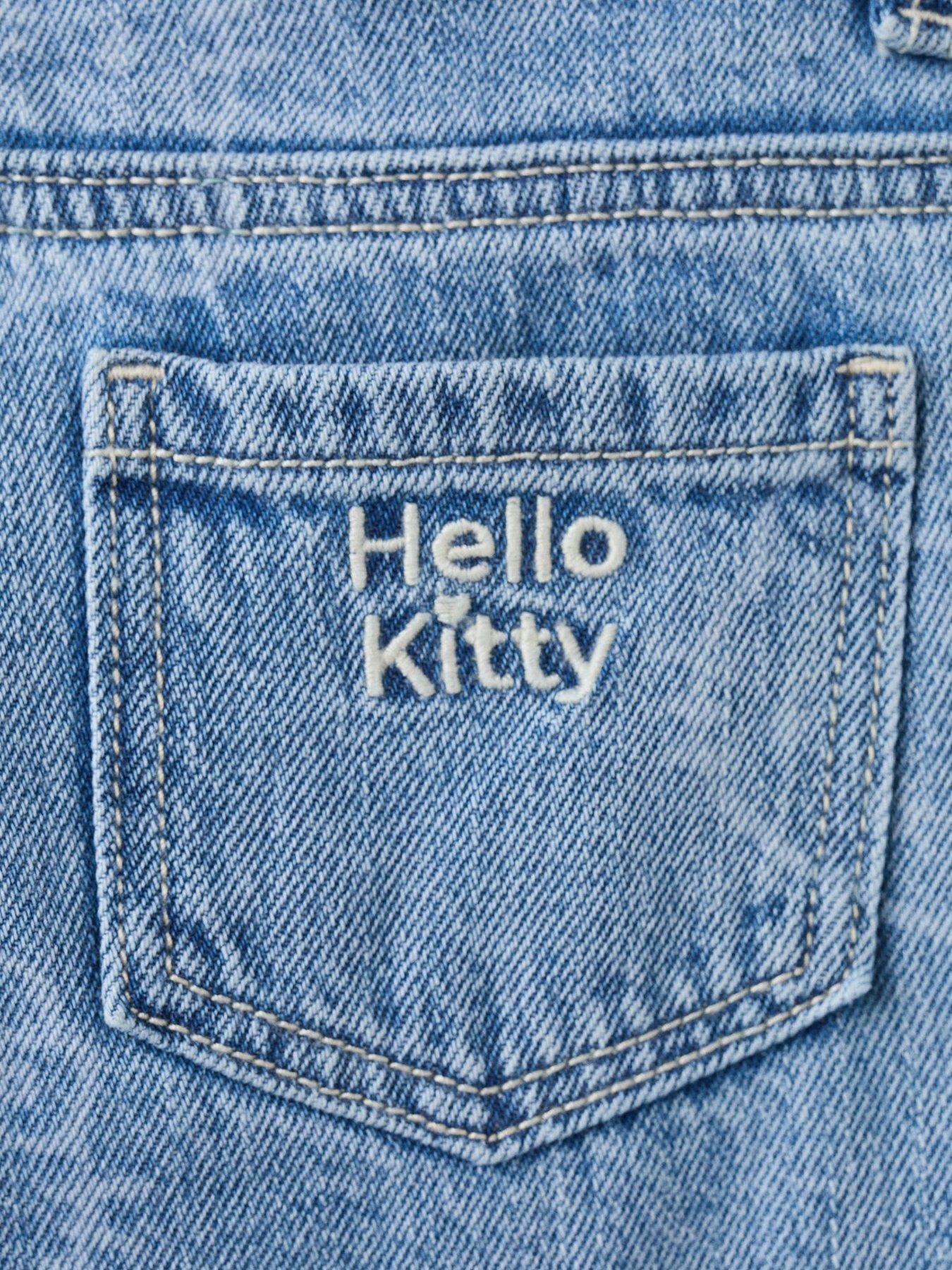 Image 4 of 6 of Mango Younger Girls Hello Kitty Regular Jeans - Blue
