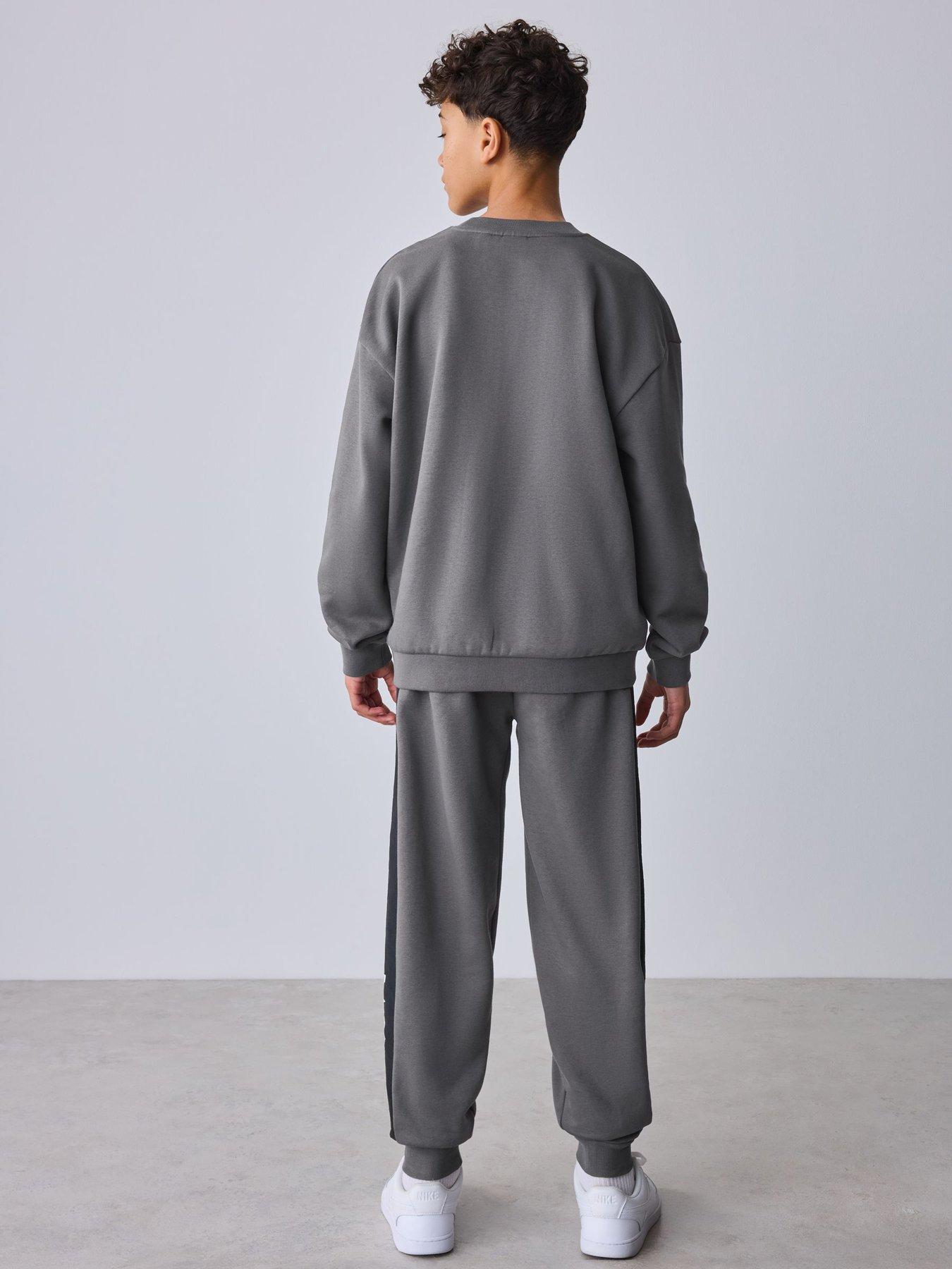 Image 2 of 7 of Ted Baker Boys Long Sleeve Sweatshirt &amp; Joggers Set - Grey