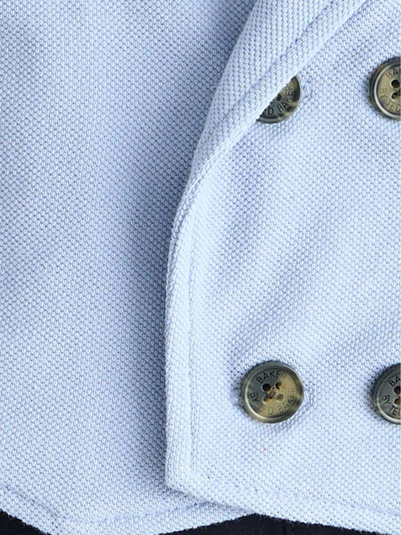 Image 5 of 5 of Ted Baker Baby Boys Shirt Waistcoat and Shorts Mock Set - Blue