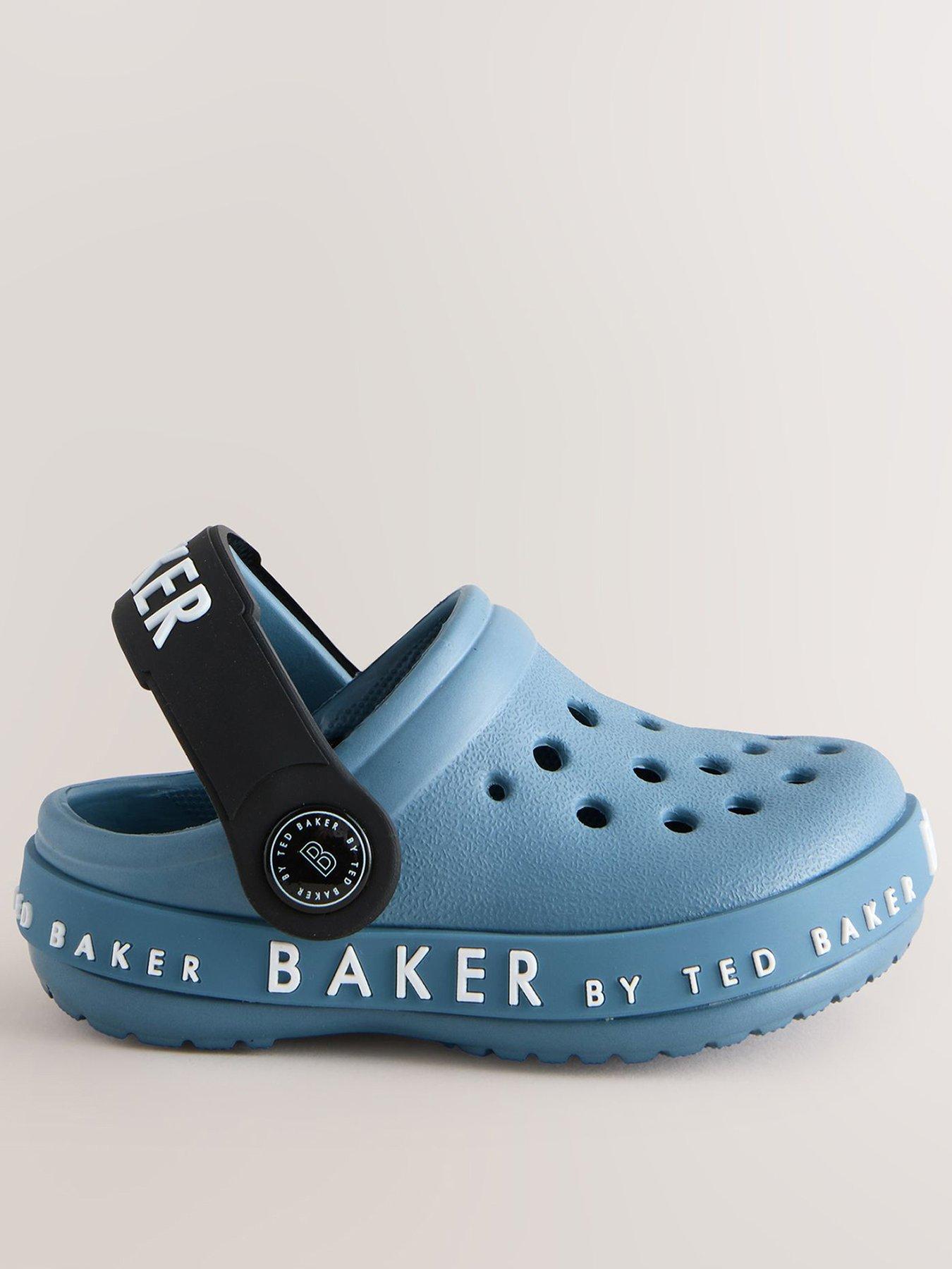 Ted Baker: Baby Boys Logo Clog Shoes - Blue