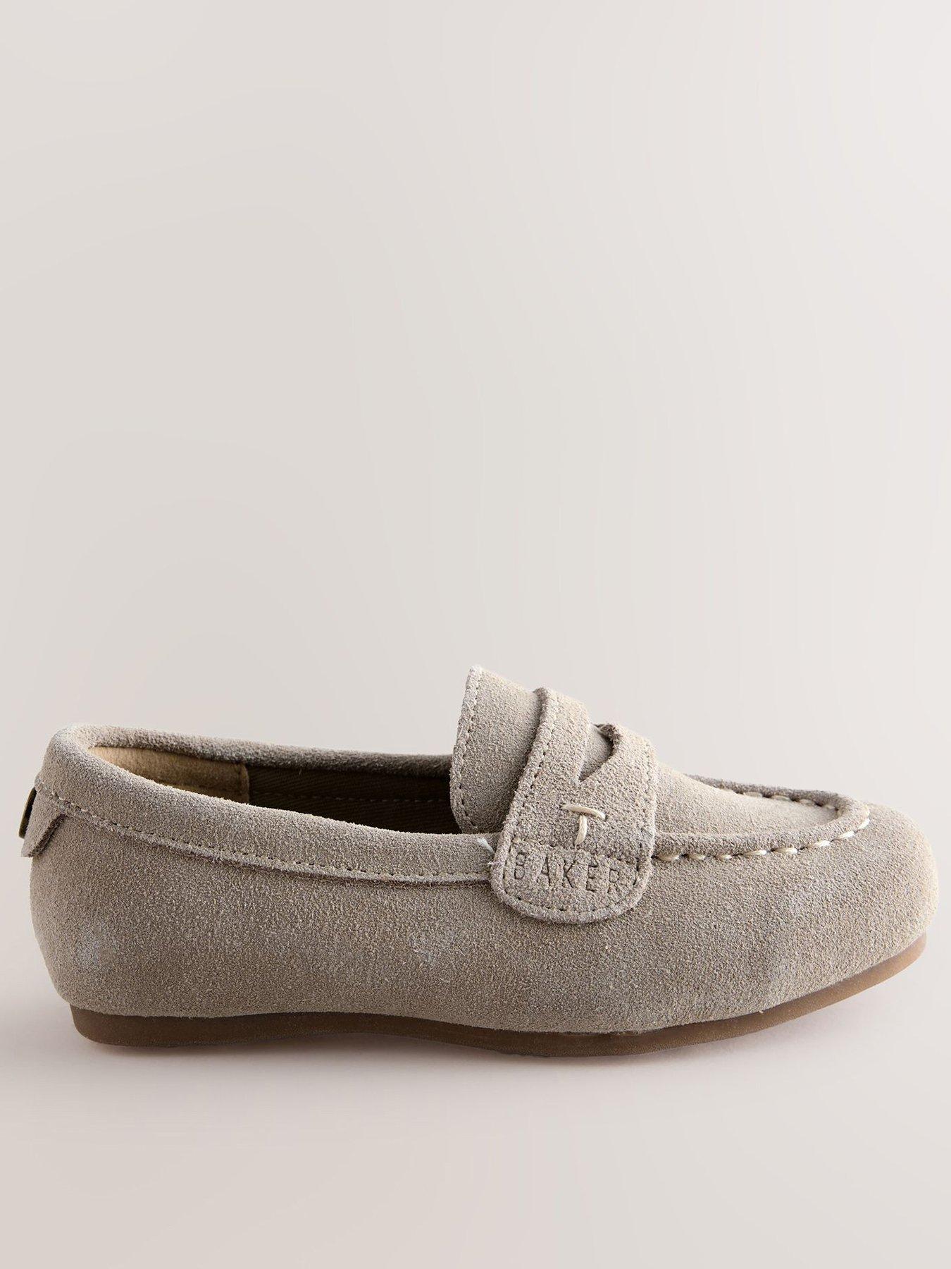 Ted Baker: Younger Boys Smart Loafer Shoes - Beige