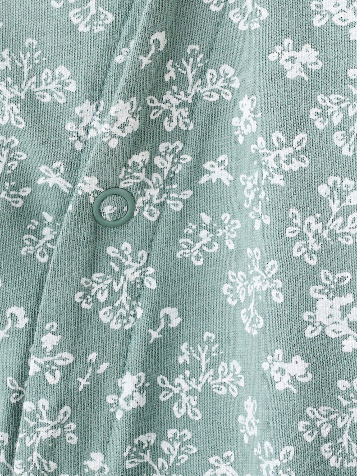Image 4 of 4 of Mango Baby Girls Printed Sleepsuit - Green