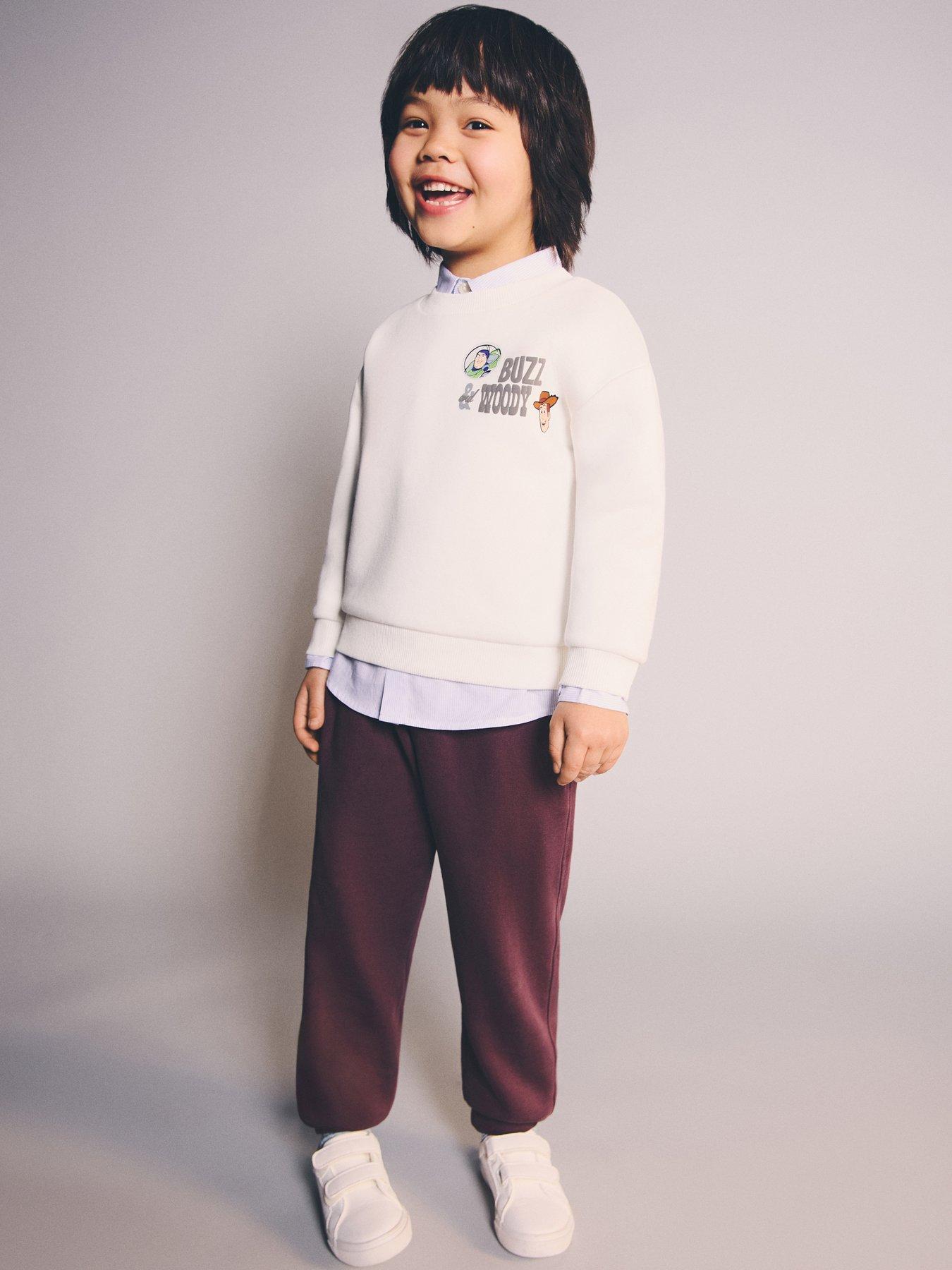 Mango Younger Boys Basic Joggers, Dark Red, Size 18-24 Months