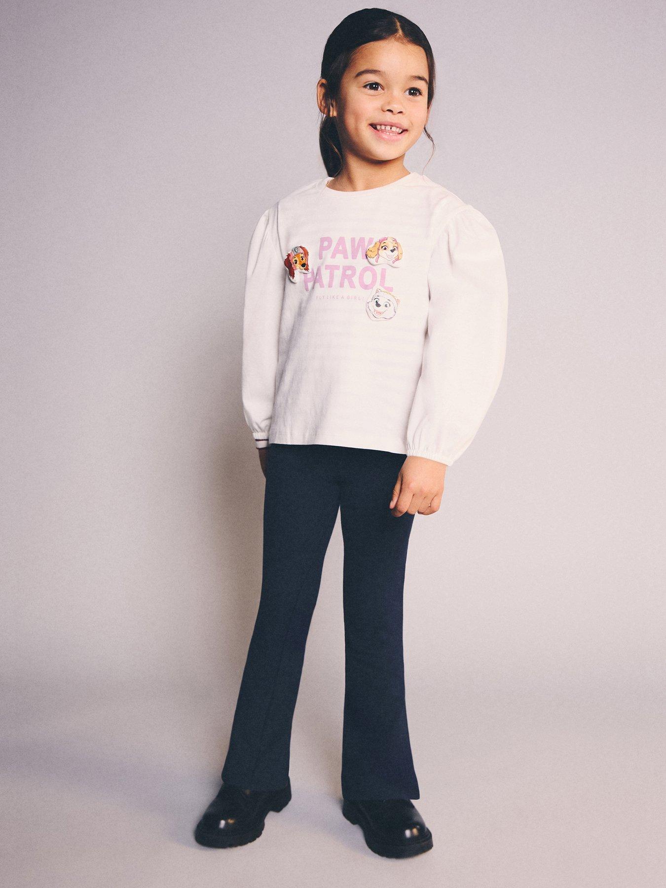 Mango Younger Girls Flare Legging, Navy, Size Age: 12-18 Months
