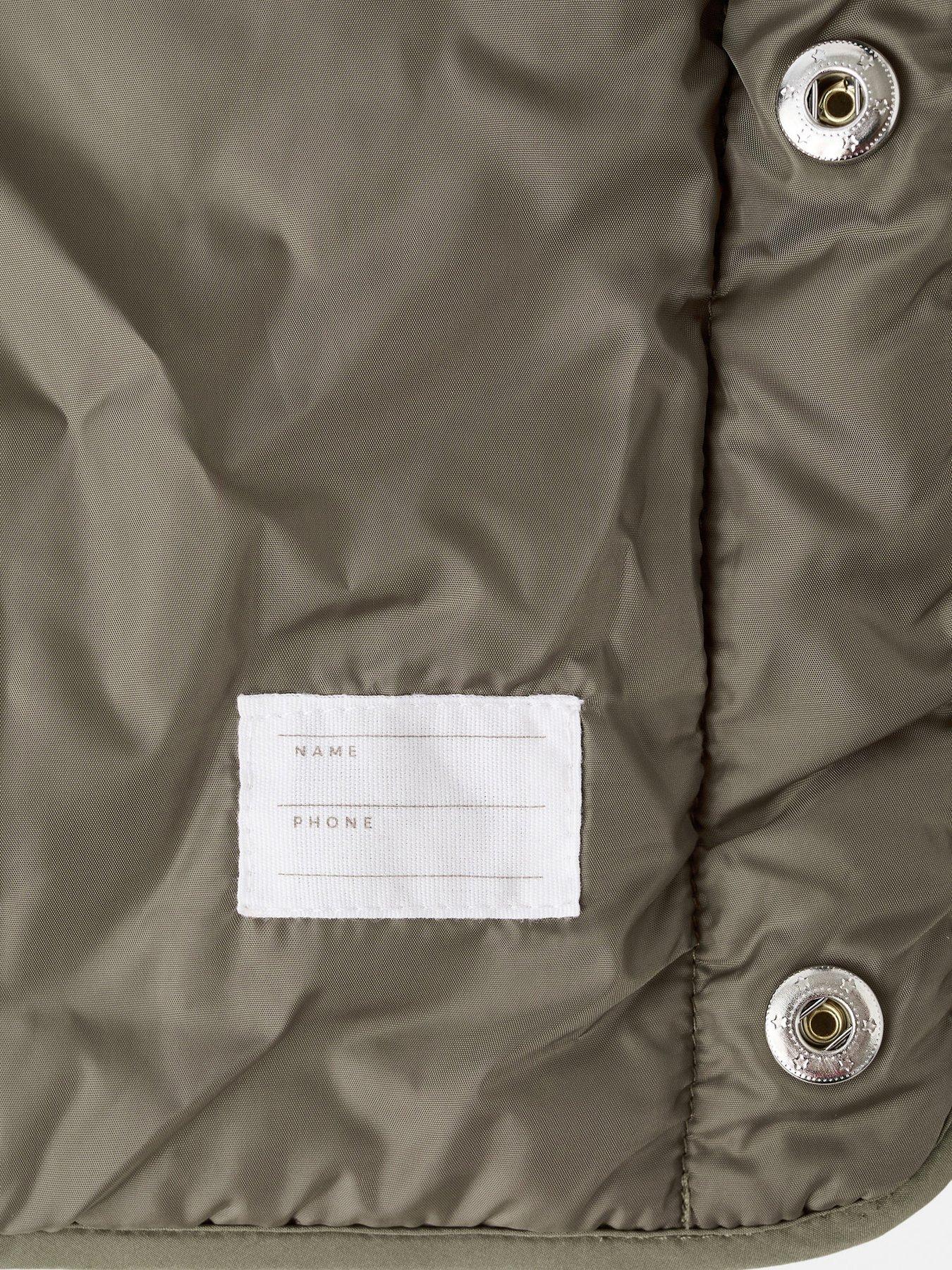 Image 4 of 5 of Mango Younger Boys Duffel Quilted Coat - Khaki