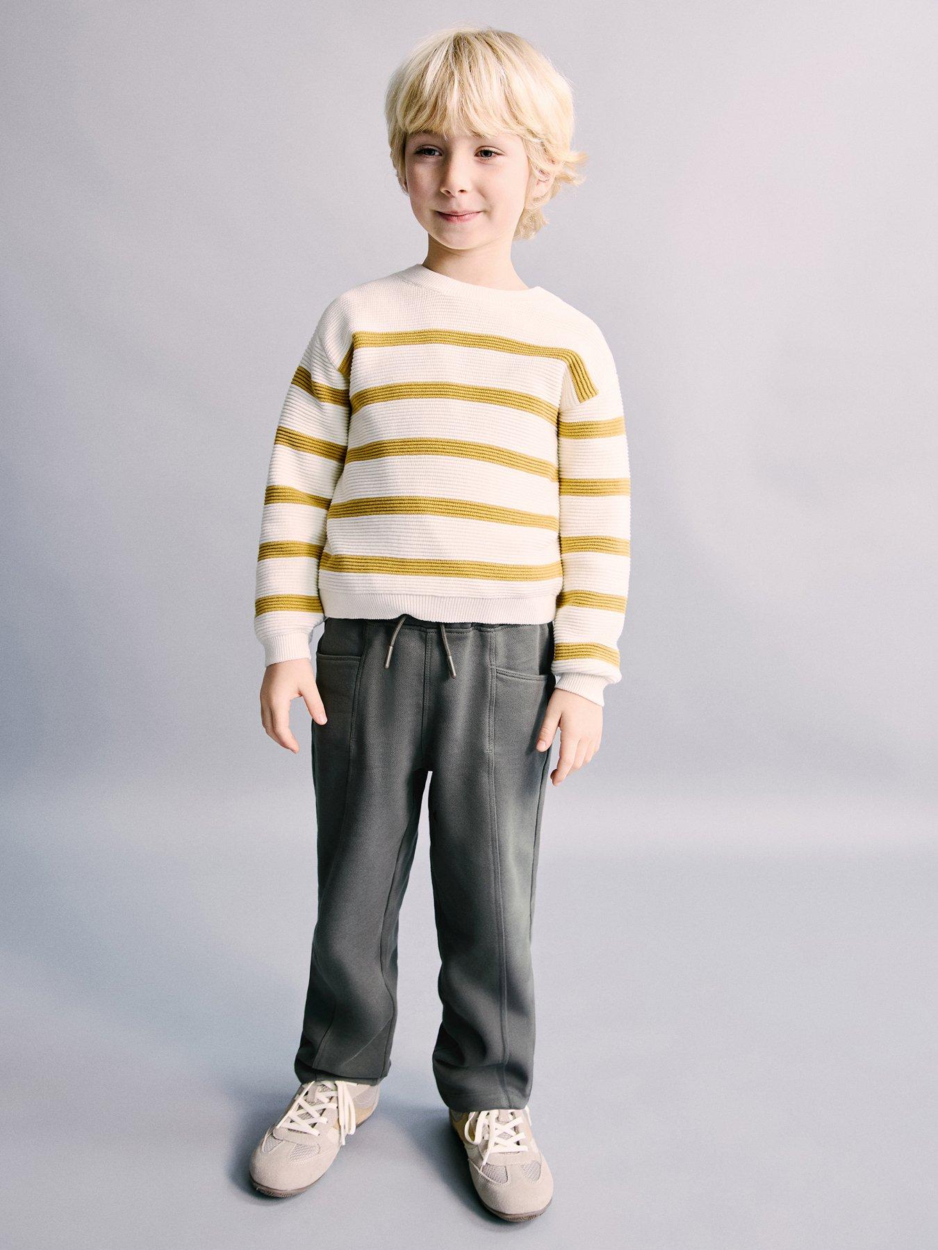 Mango Younger Boys Straight Leg Joggers - Dark Grey