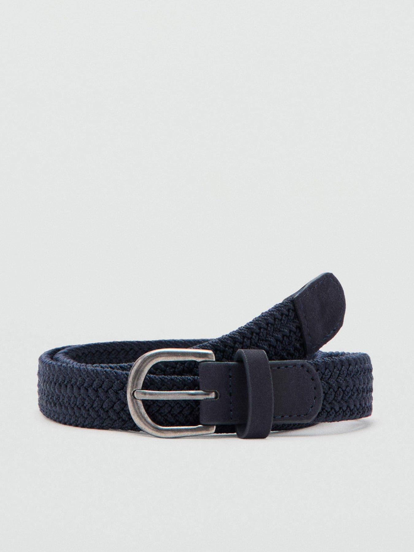 Mango Boys Braided Belt - Navy