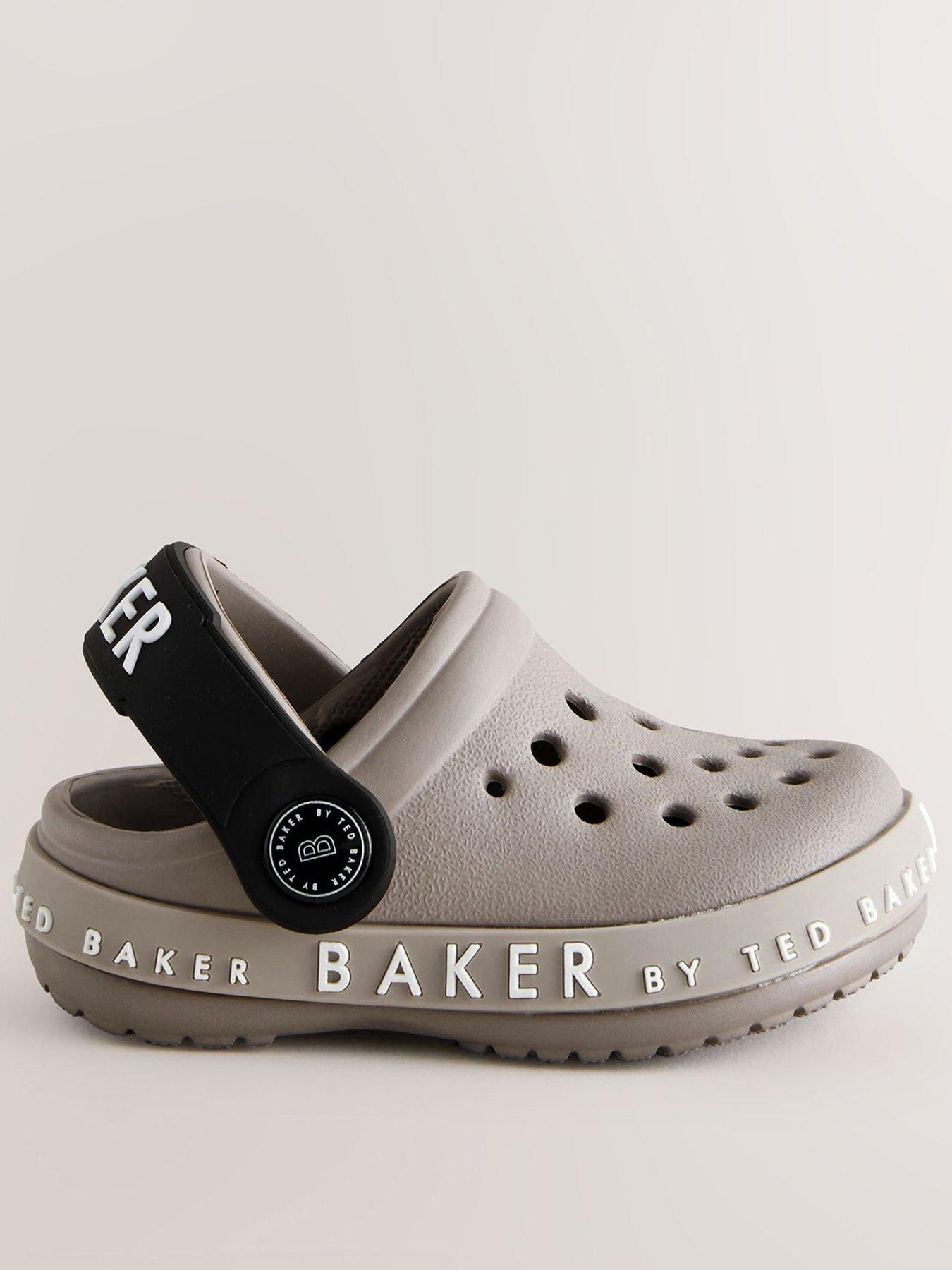 Ted Baker: Baby Boys Logo Clog Shoes - Neutral