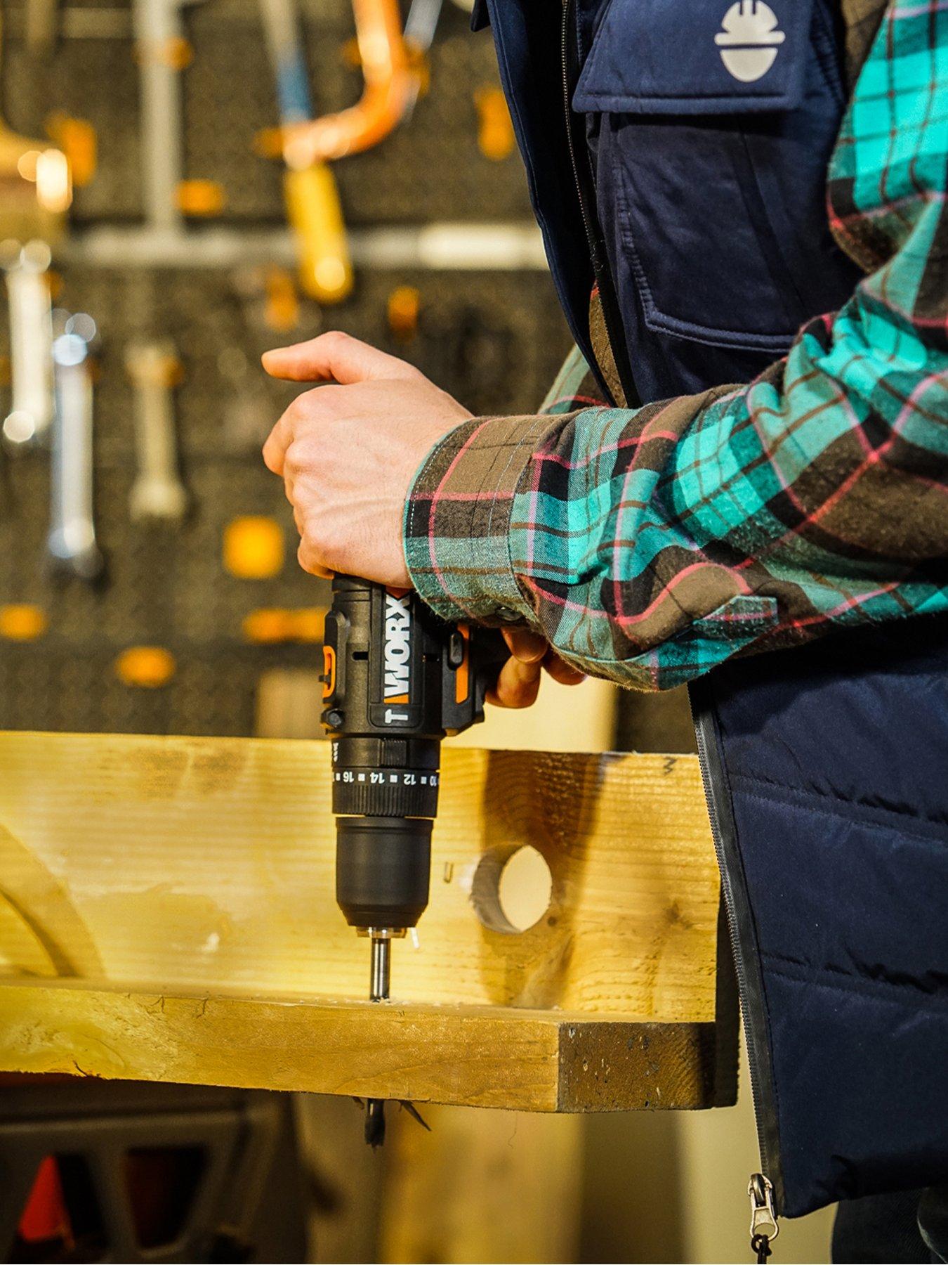 Image 6 of 7 of Worx 20V PowerShare 50Nm Cordless Hammer Drill with x2 2.0Ah Battery &amp; 51pc Bit Kit
