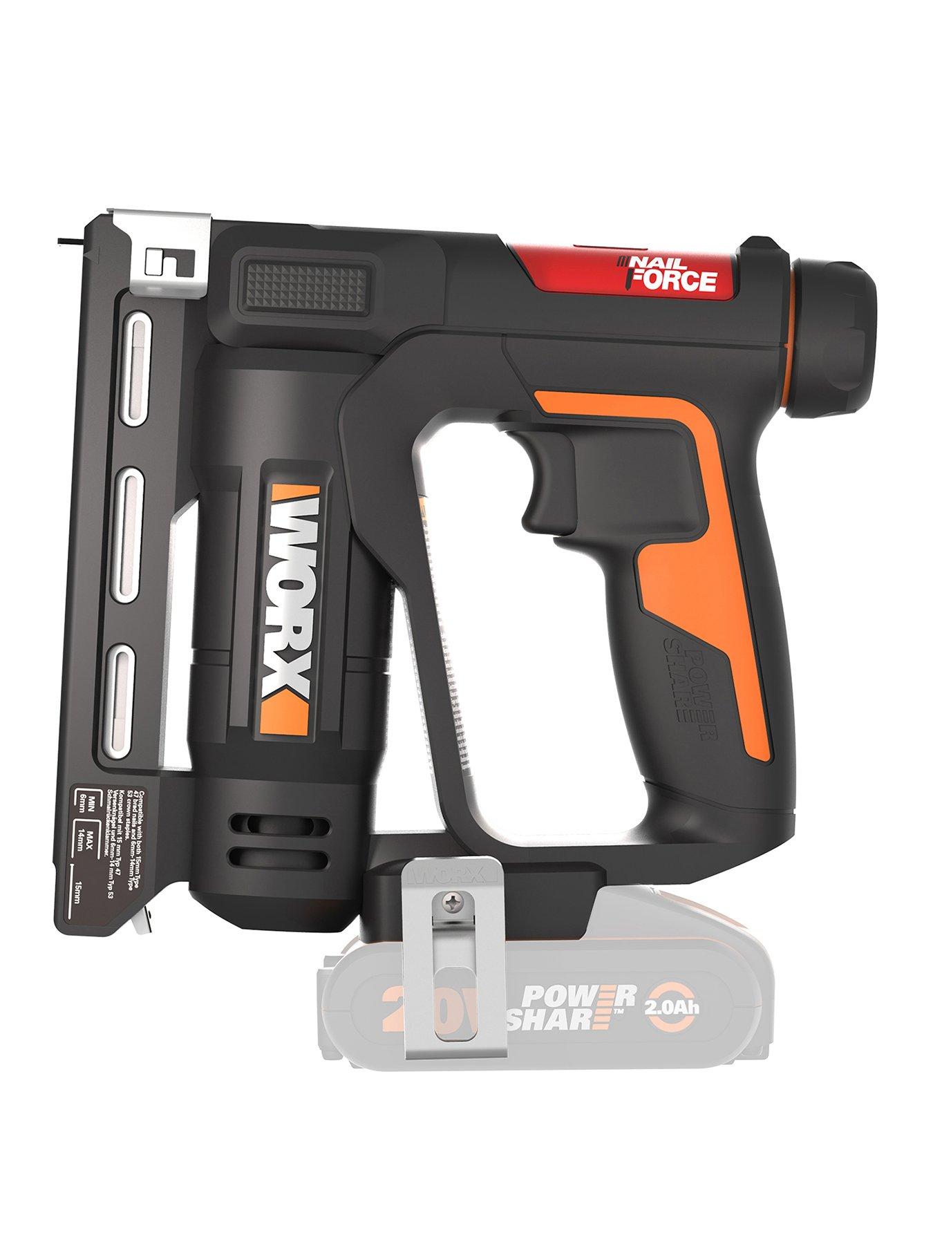 Worx: 20V PowerShare Cordless 9.5mm Narrow Crown Stapler - Tool Only