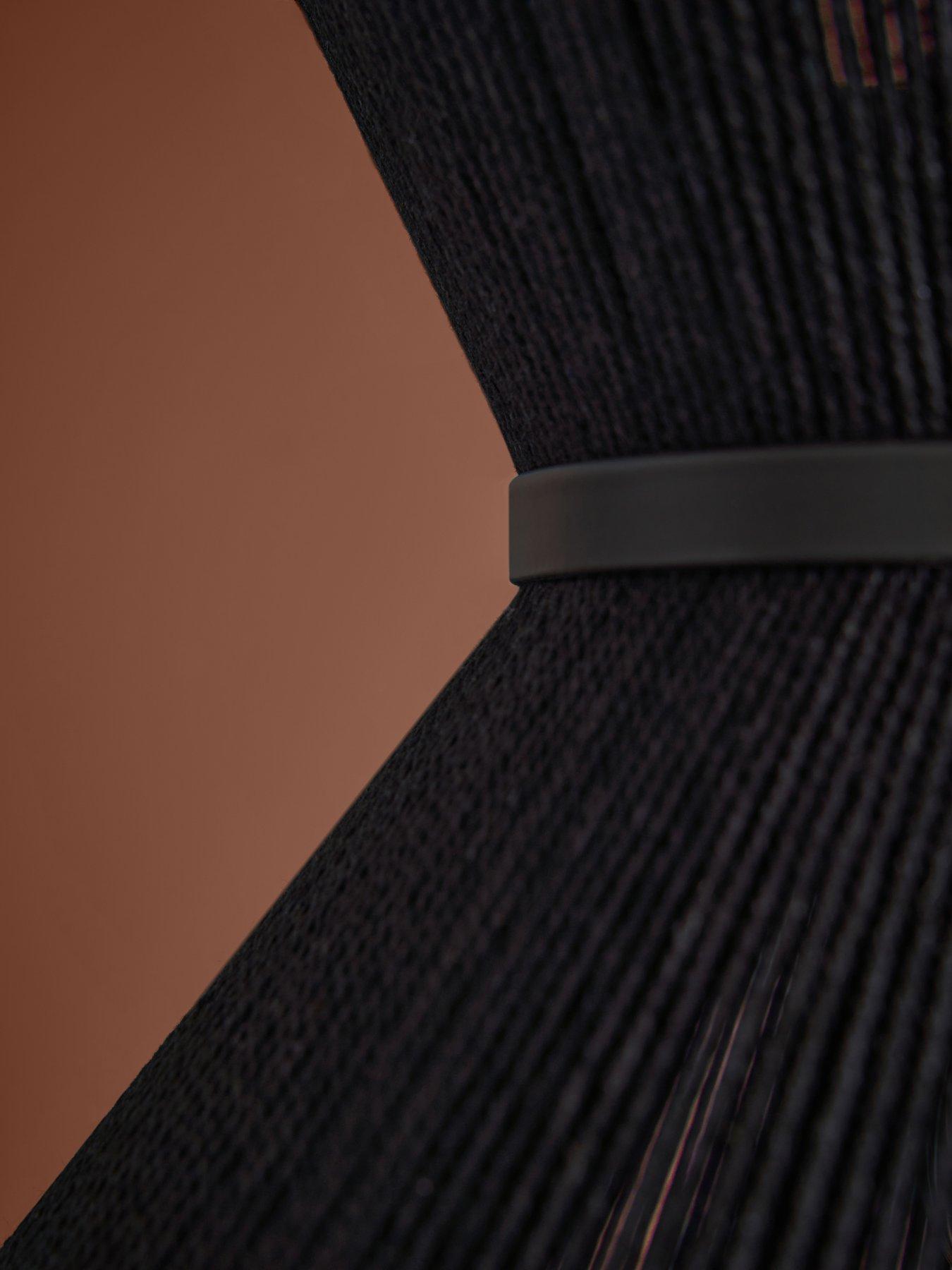 Image 3 of 6 of The Very Collection Arc Floor Lamp With Tapered String Shade