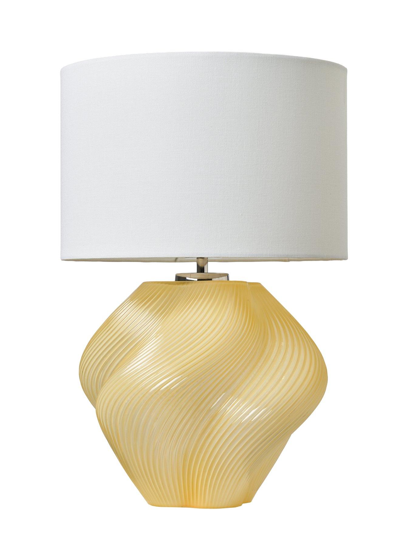Image 5 of 6 of The Very Collection Twisted Glass Table Lamp