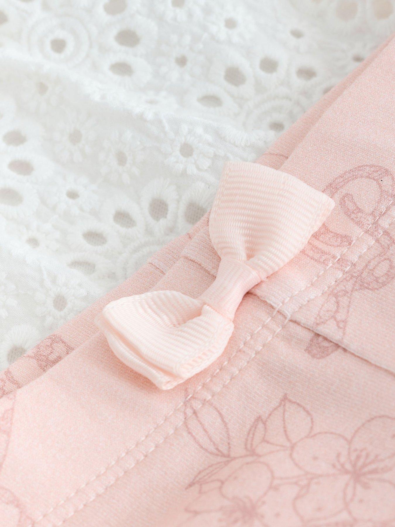 Image 4 of 5 of Ted Baker Baby Girls Bow Peplum Legging Set - Pink