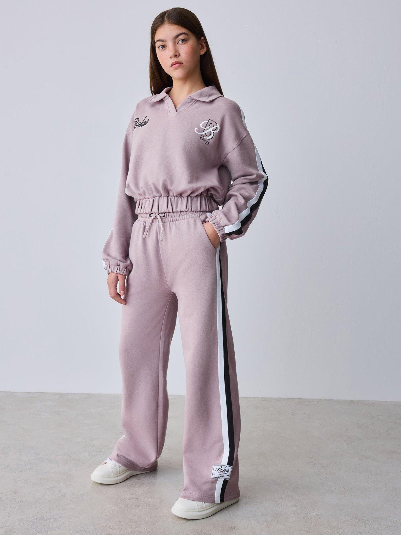 Ted Baker Older Girls Varsity Wide Leg Trouser Set - Light Purple