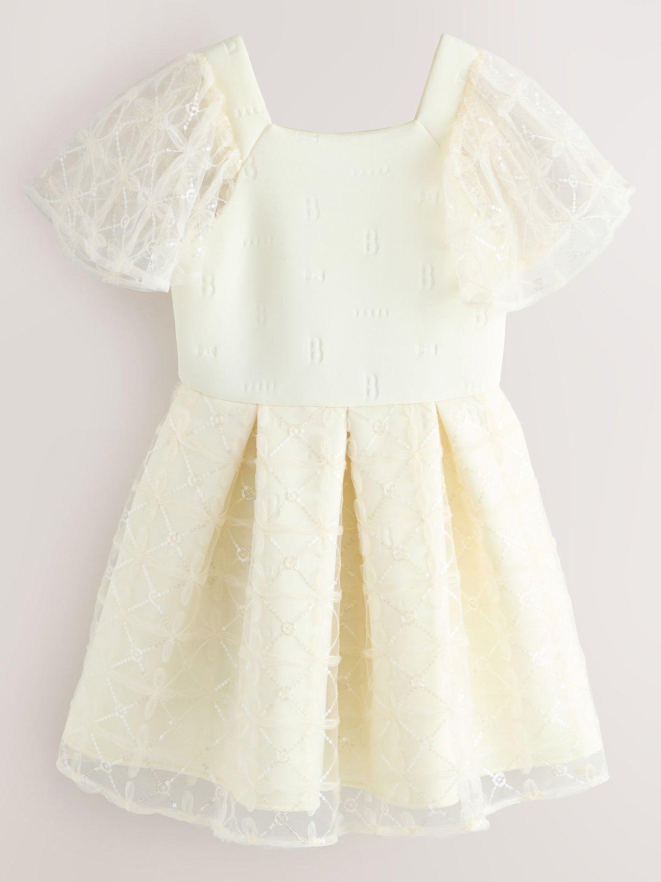 ted baker white and gold dress NOOSH main image 1