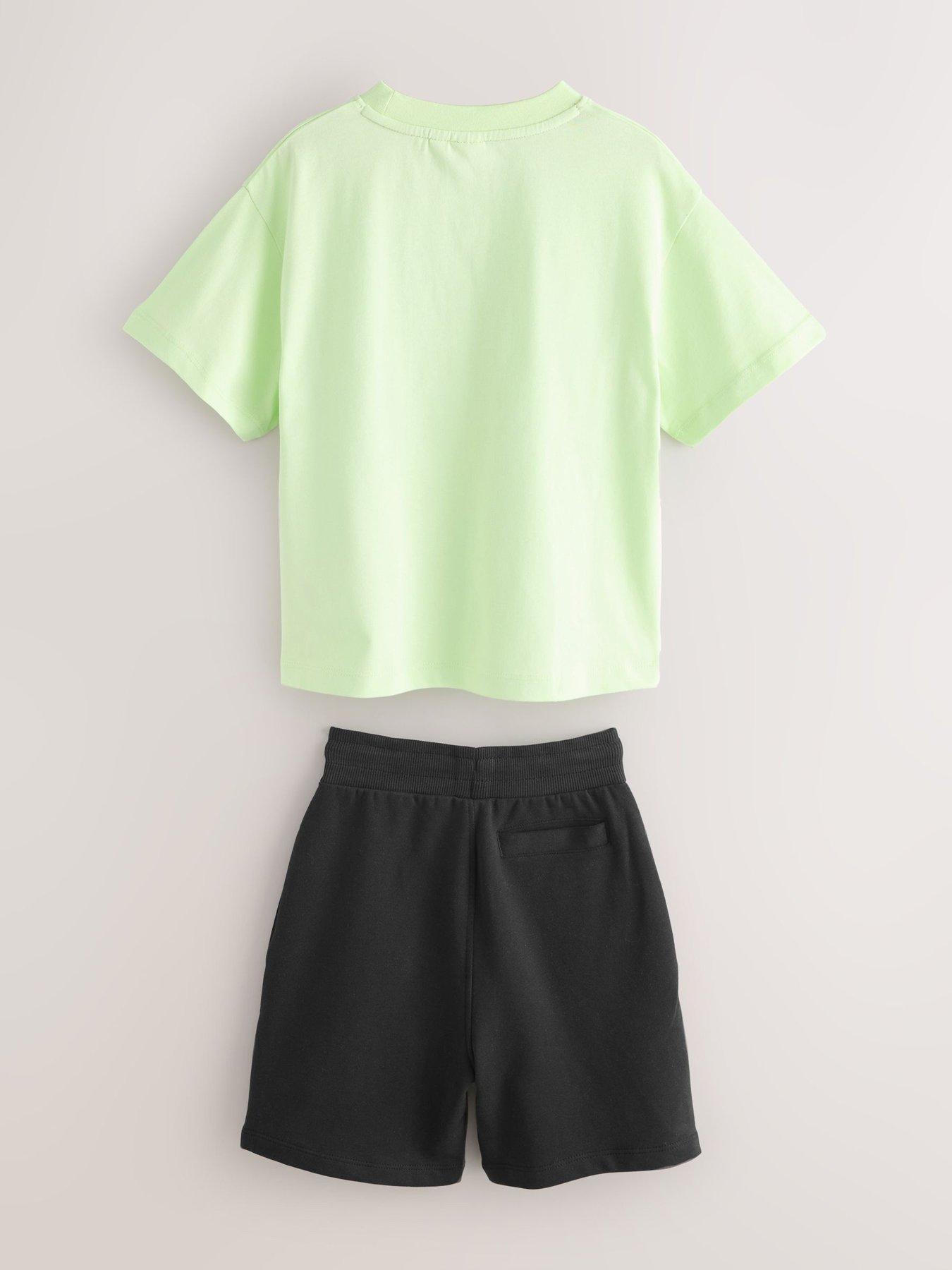 Image 6 of 7 of Ted Baker Boys Short Sleeve T-Shirt &amp; Shorts Set - Green