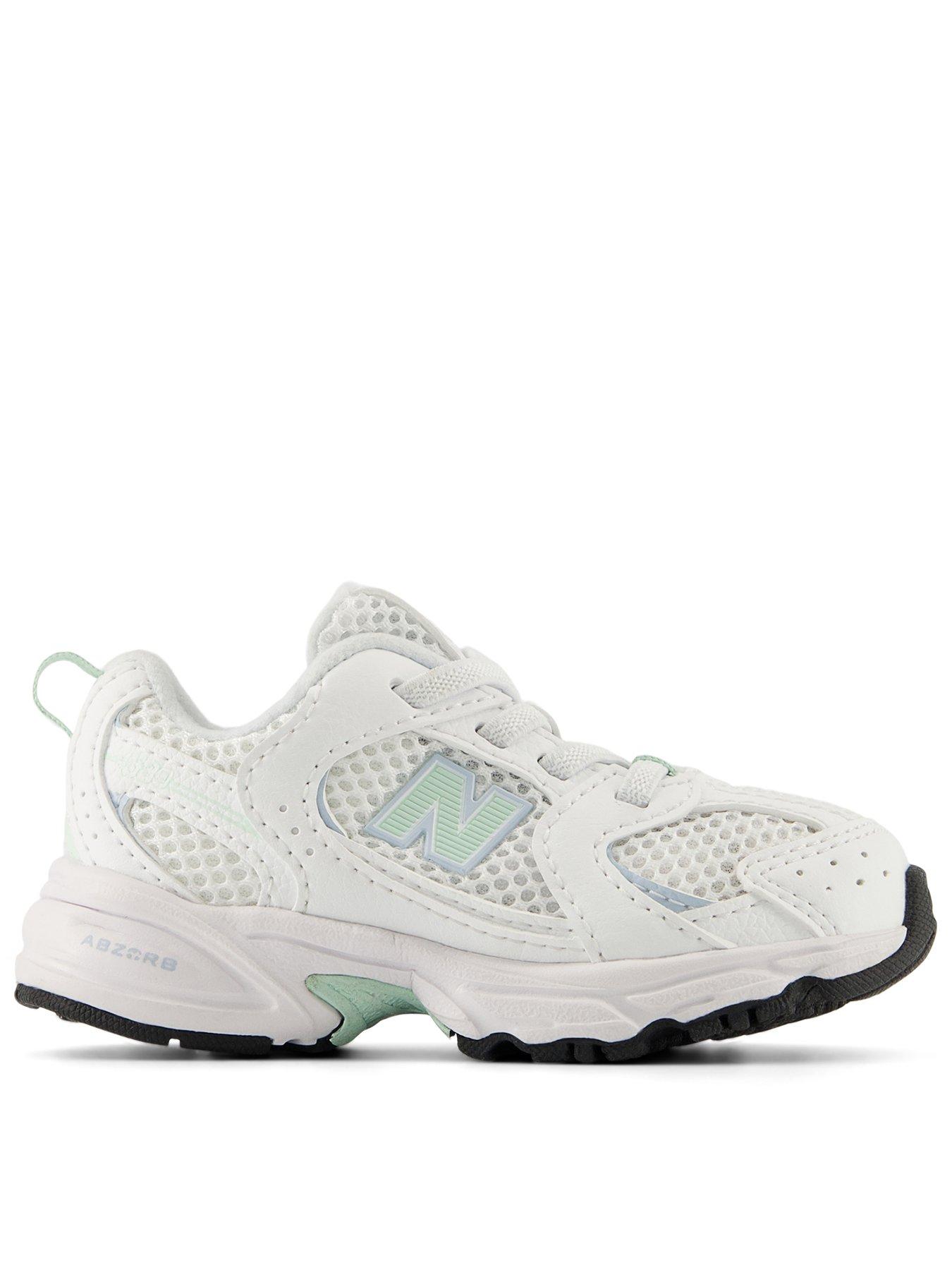 New Balance Infant 530 Trainer, White, Size 7 Younger