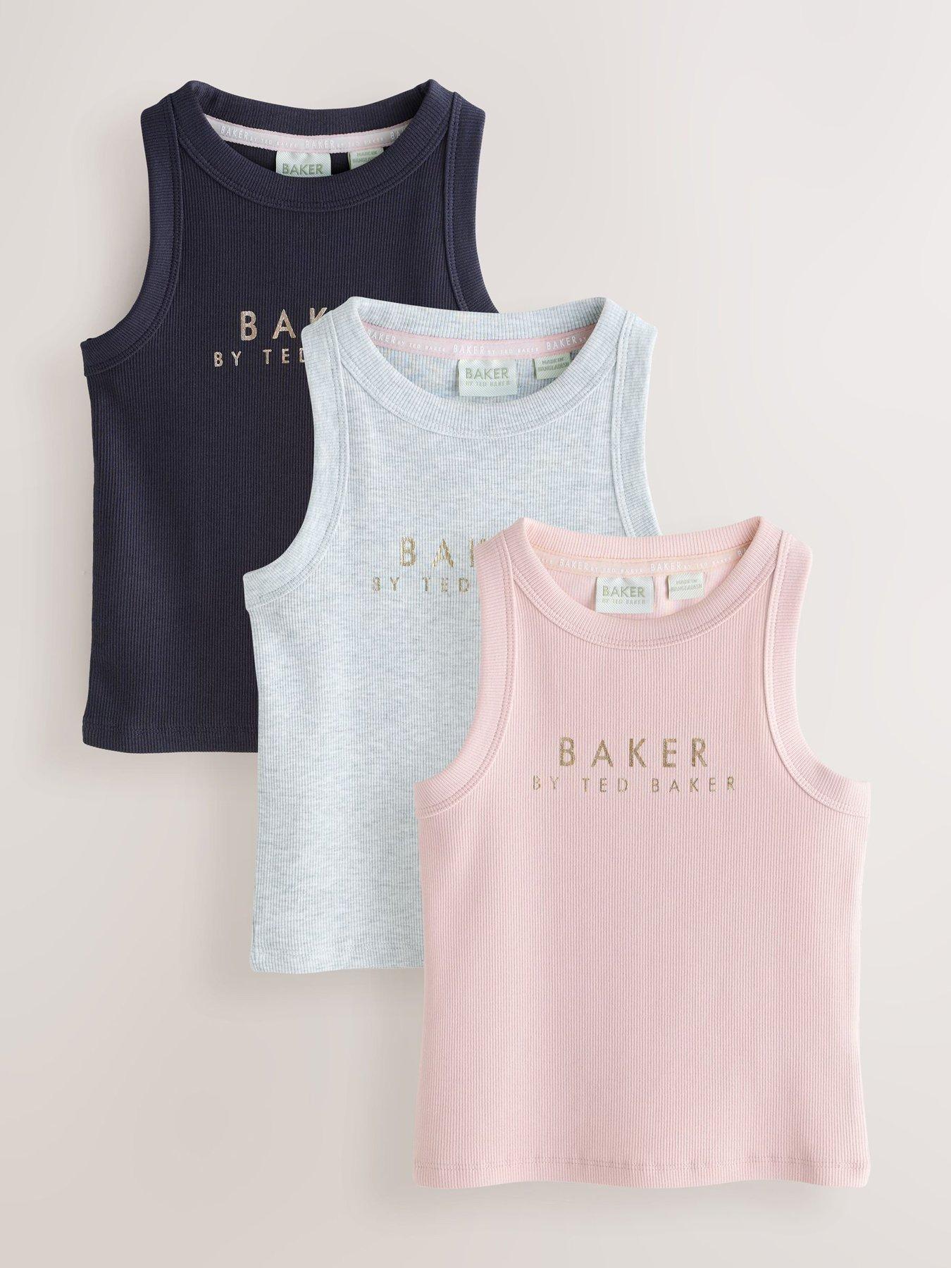 Ted Baker Older Girls 3 Pack Vests - Pink - Multi
