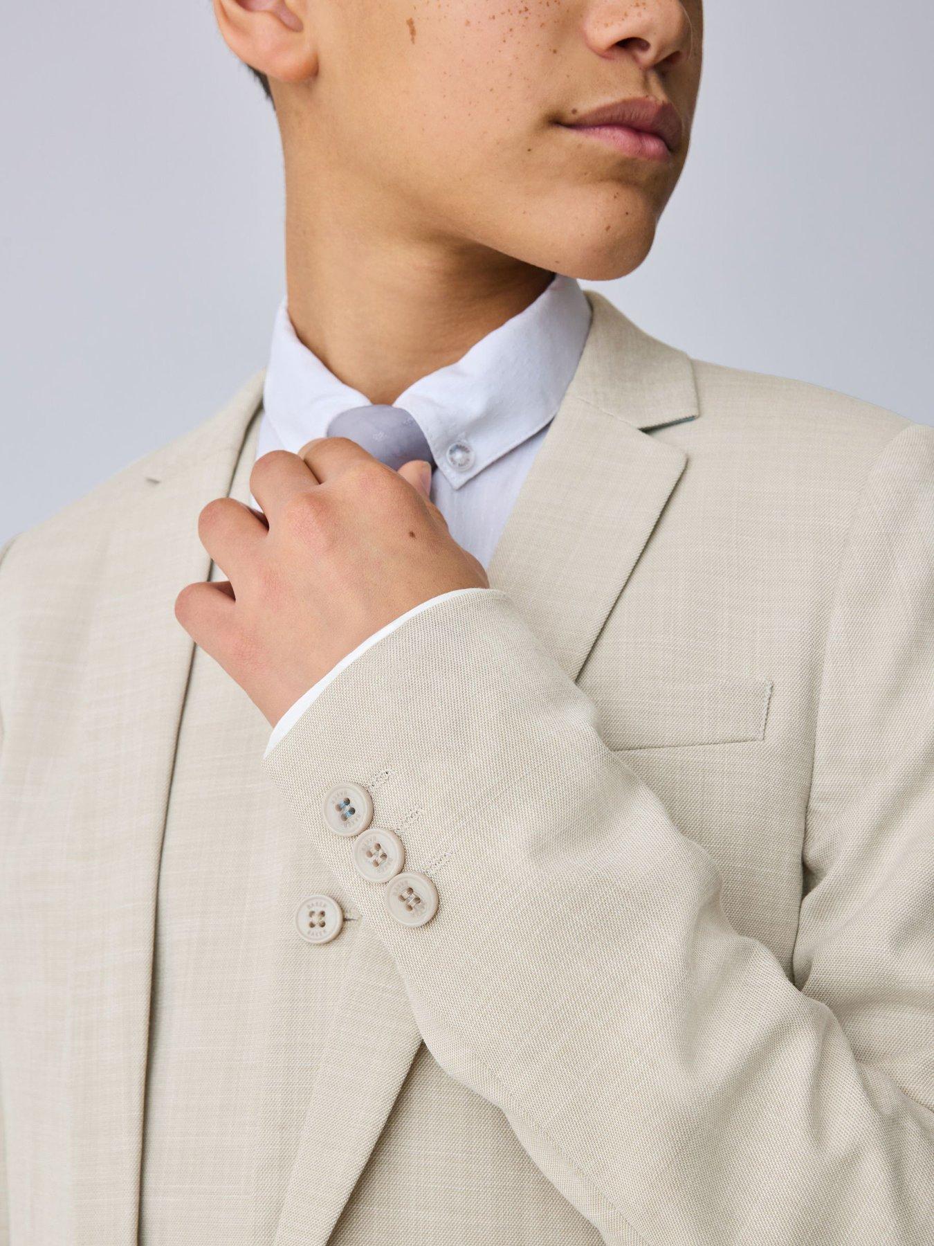 Image 5 of 7 of Ted Baker Boys Suit Jacket - Beige