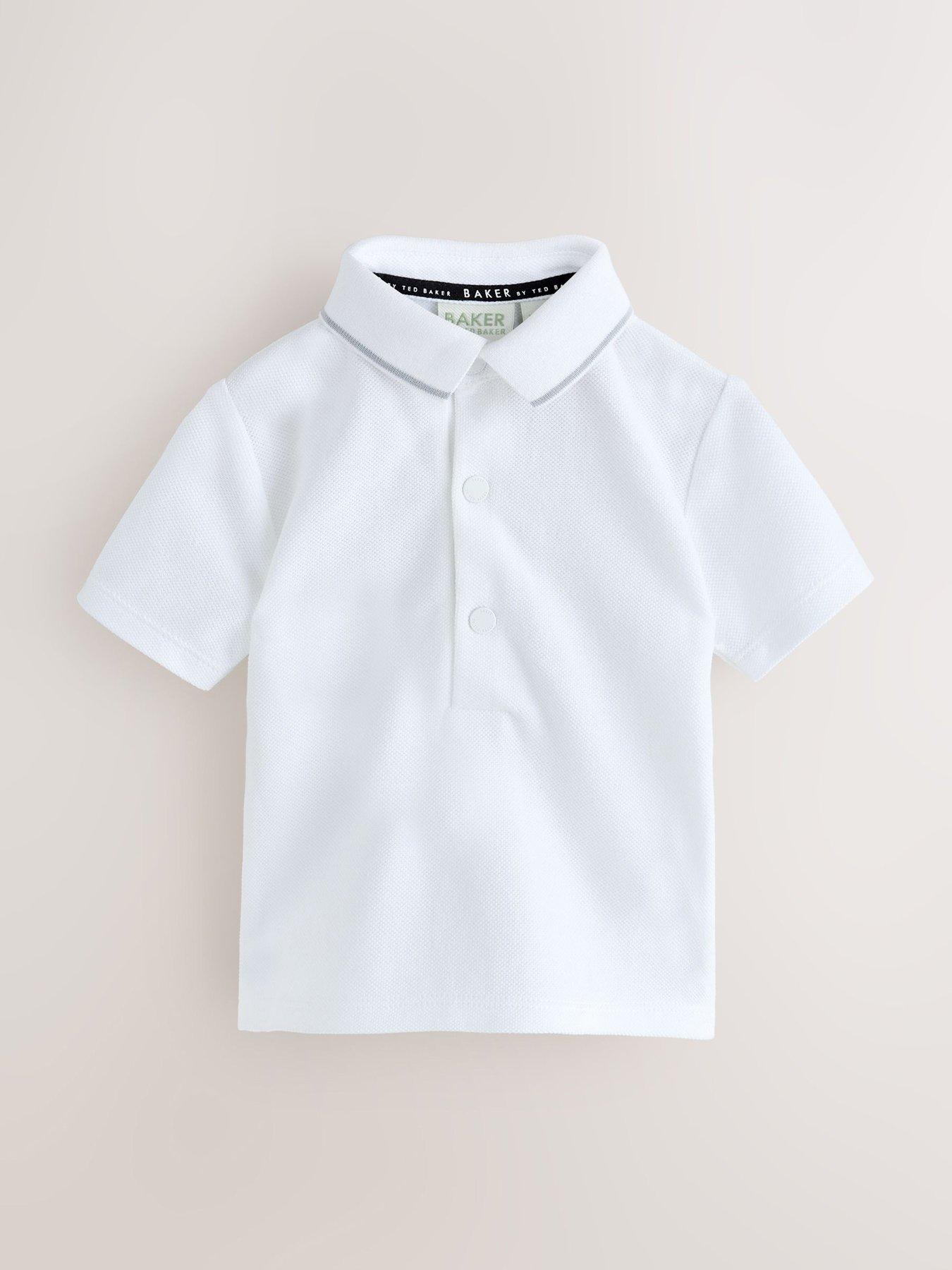 Image 3 of 6 of Ted Baker Baby Boys Chino Dungarees and Polo Shirt Set - Blue