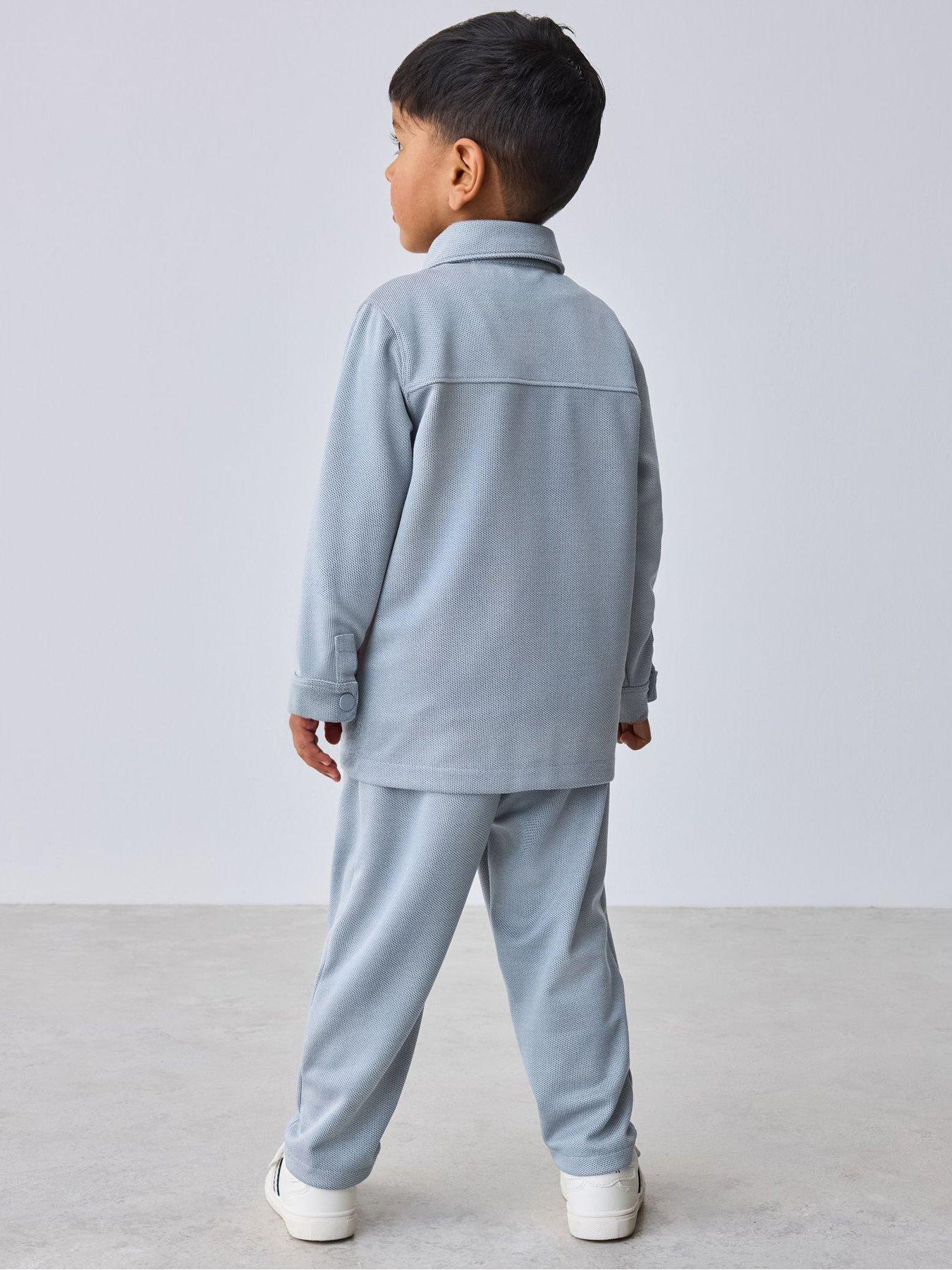 Image 2 of 7 of Ted Baker Boys 3 Pack Long Sleeved Shirt Set - Blue