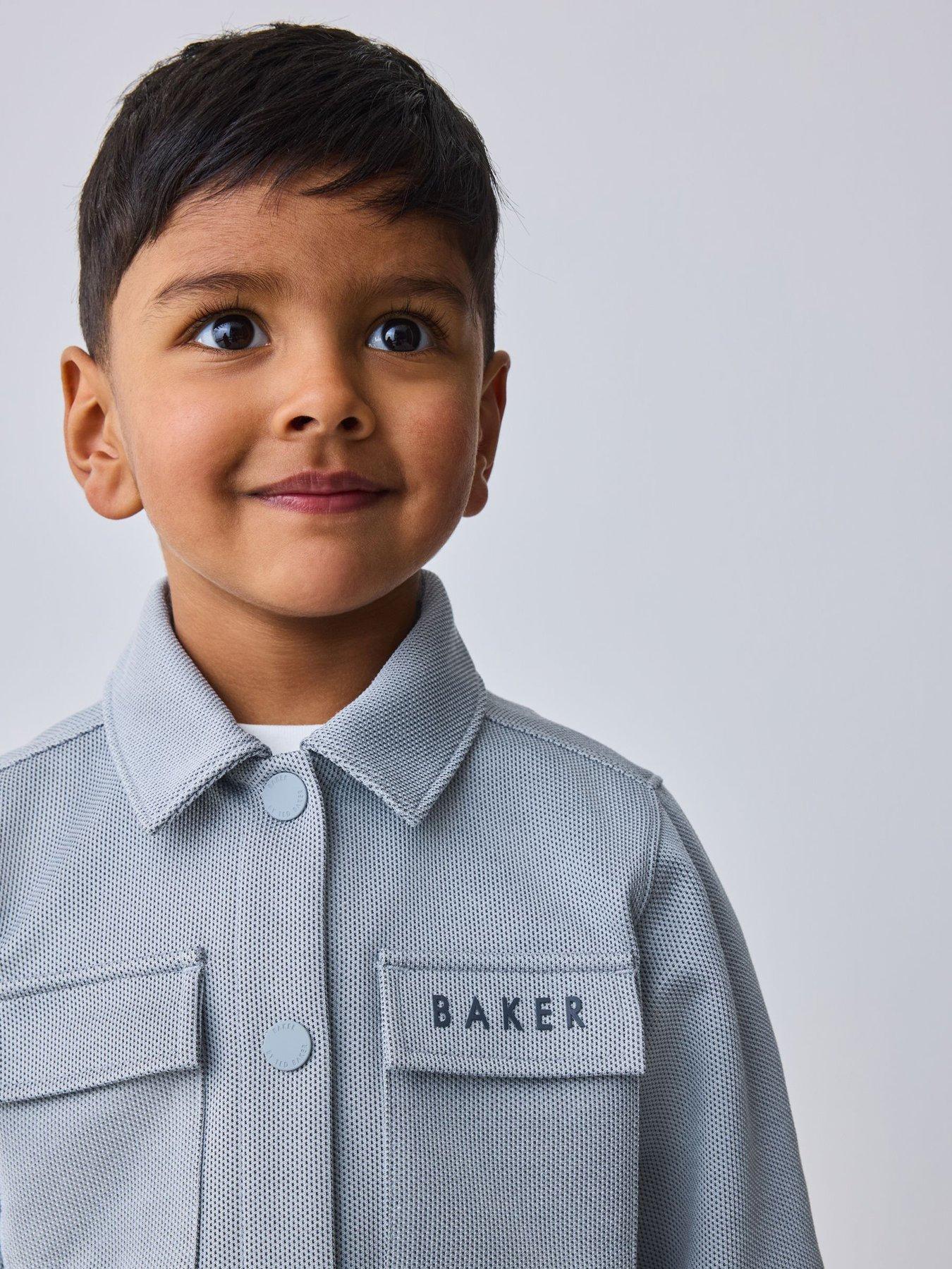 Image 3 of 7 of Ted Baker Boys 3 Pack Long Sleeved Shirt Set - Blue