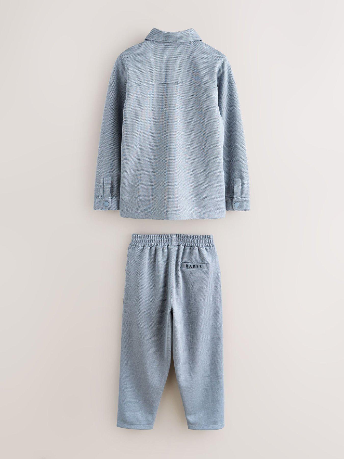 Image 7 of 7 of Ted Baker Boys 3 Pack Long Sleeved Shirt Set - Blue