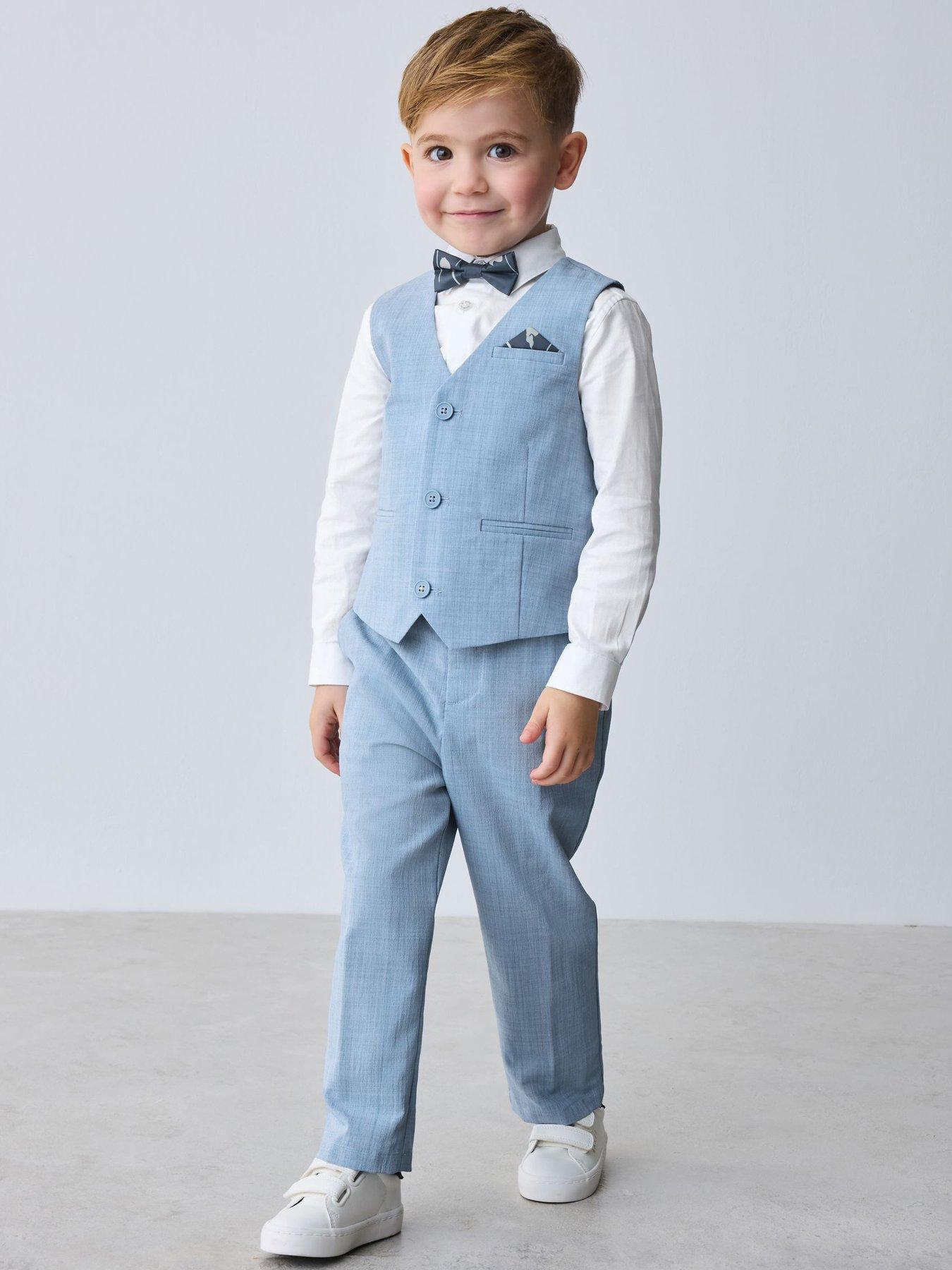 Ted Baker: Boys Long Sleeved Waistcoat Set - Blue