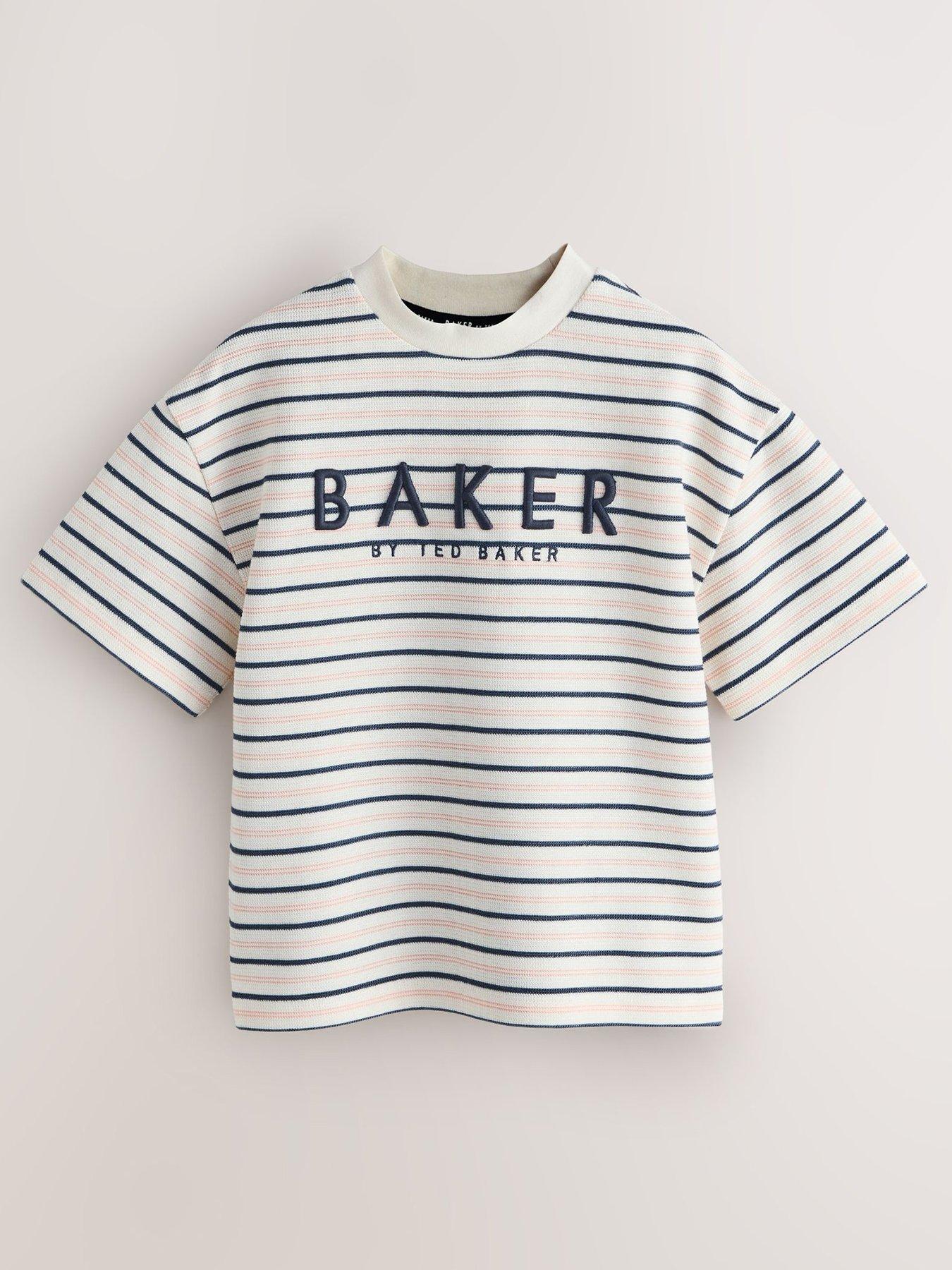 Ted Baker Boys Striped Short Sleeved T-Shirt - Multi