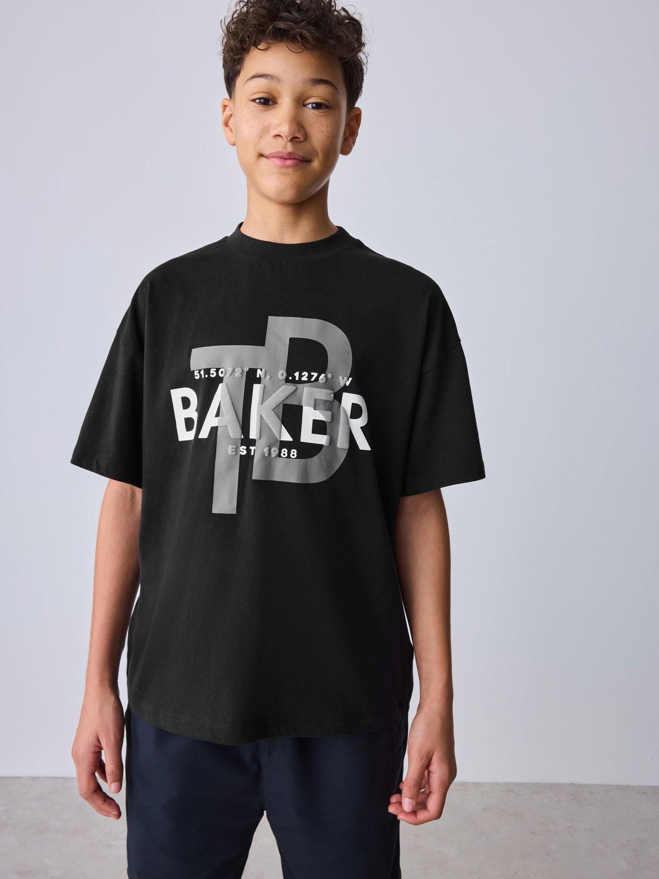Ted Baker Boys Graphic Back Print T-Shirt - Black