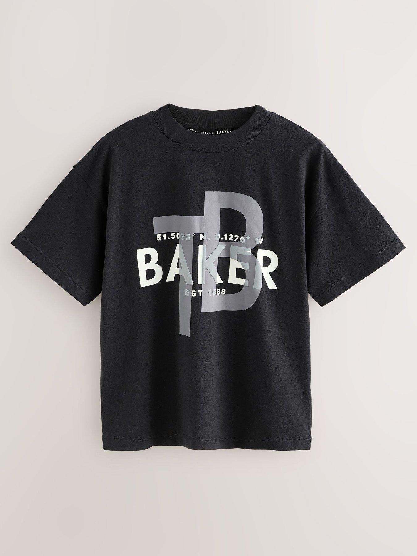 Ted Baker Boys Graphic Back Print T-Shirt - Black