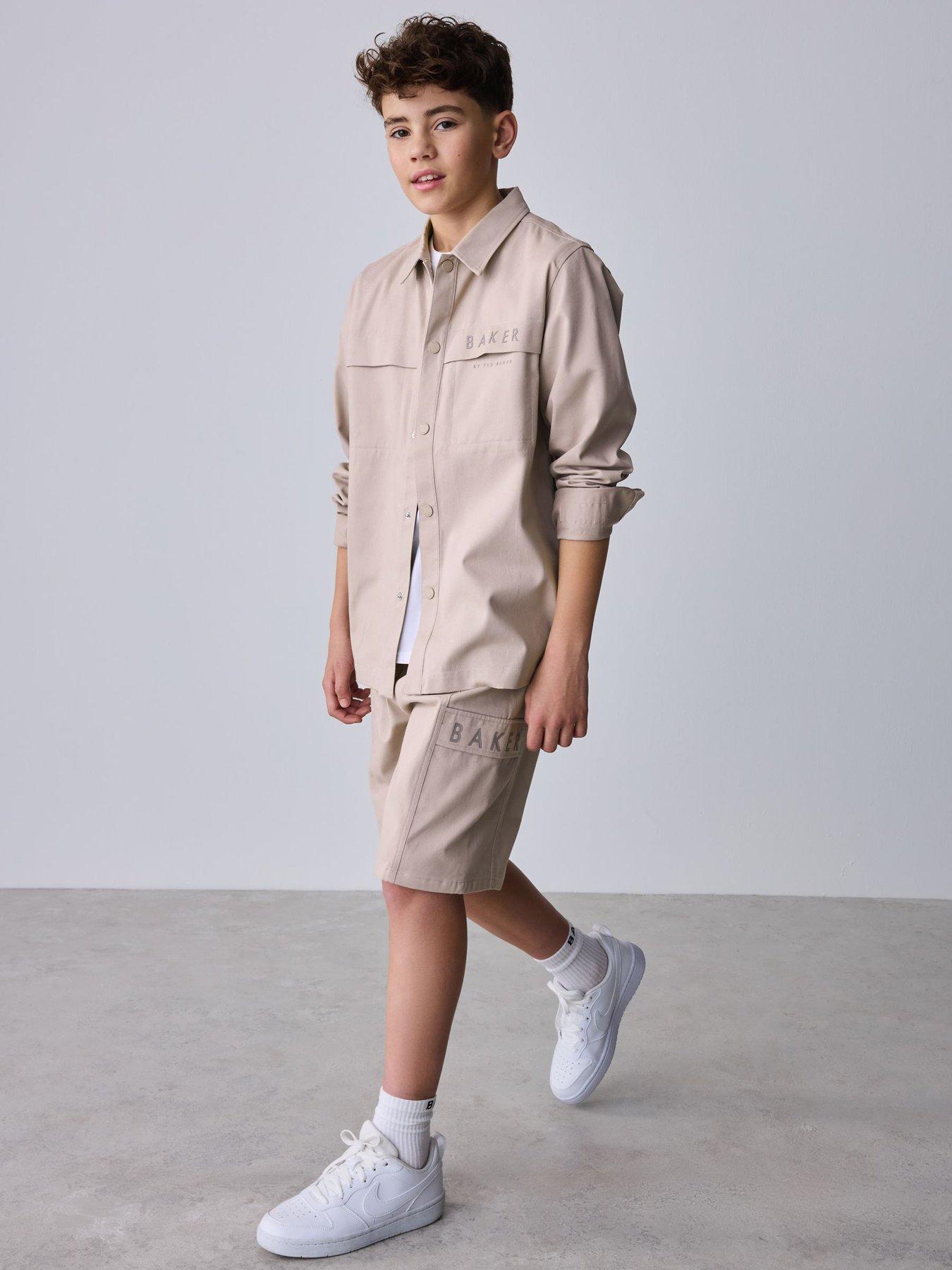 Ted Baker Boys T-Shirt And Jacket Set - Beige