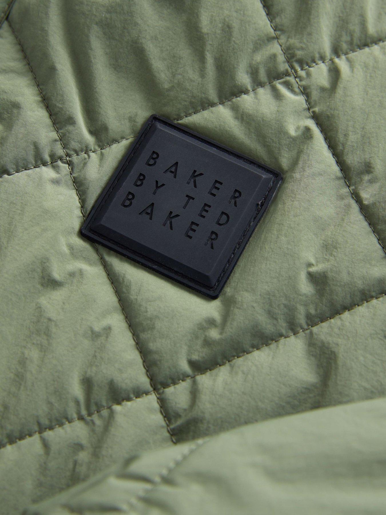 Image 5 of 7 of Ted Baker Boys Long Sleeved Quilted Jacket - Green