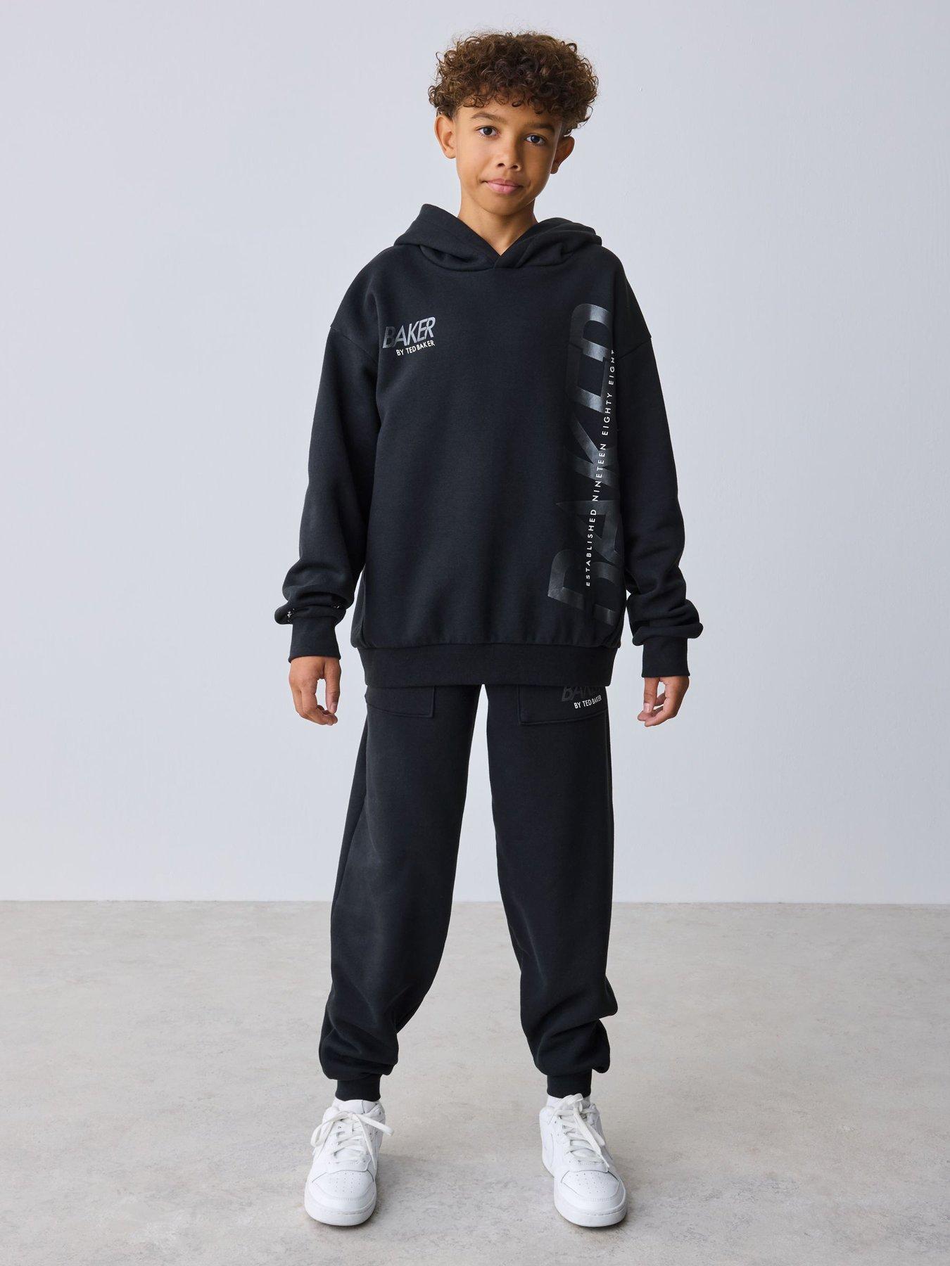 Ted Baker Older Boys Graphic Hoodie Set - Black
