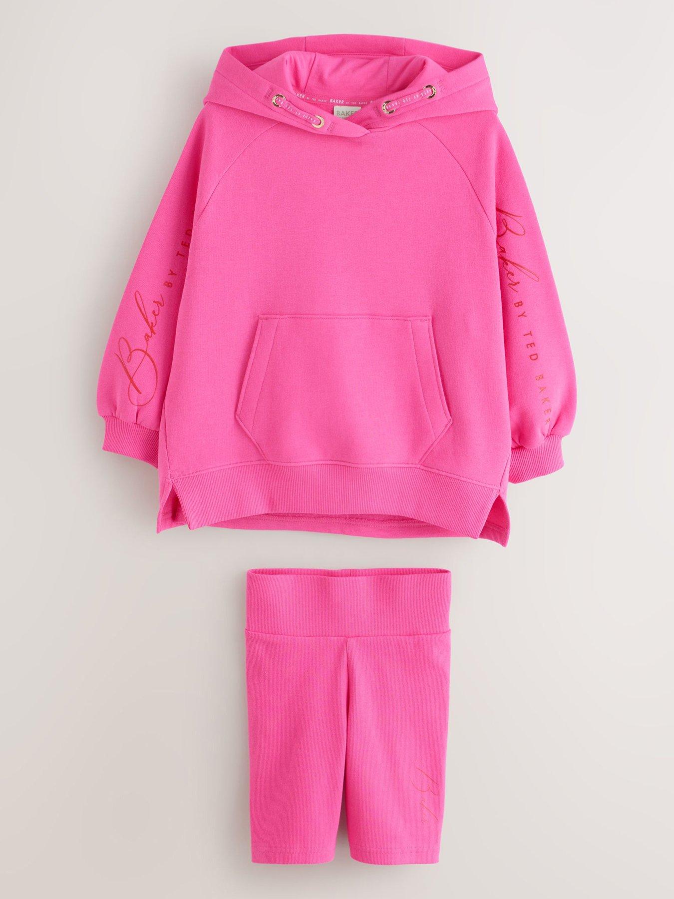 Ted Baker Older Girls Logo Hoodie Set, Pink, Size Age: 4 Years