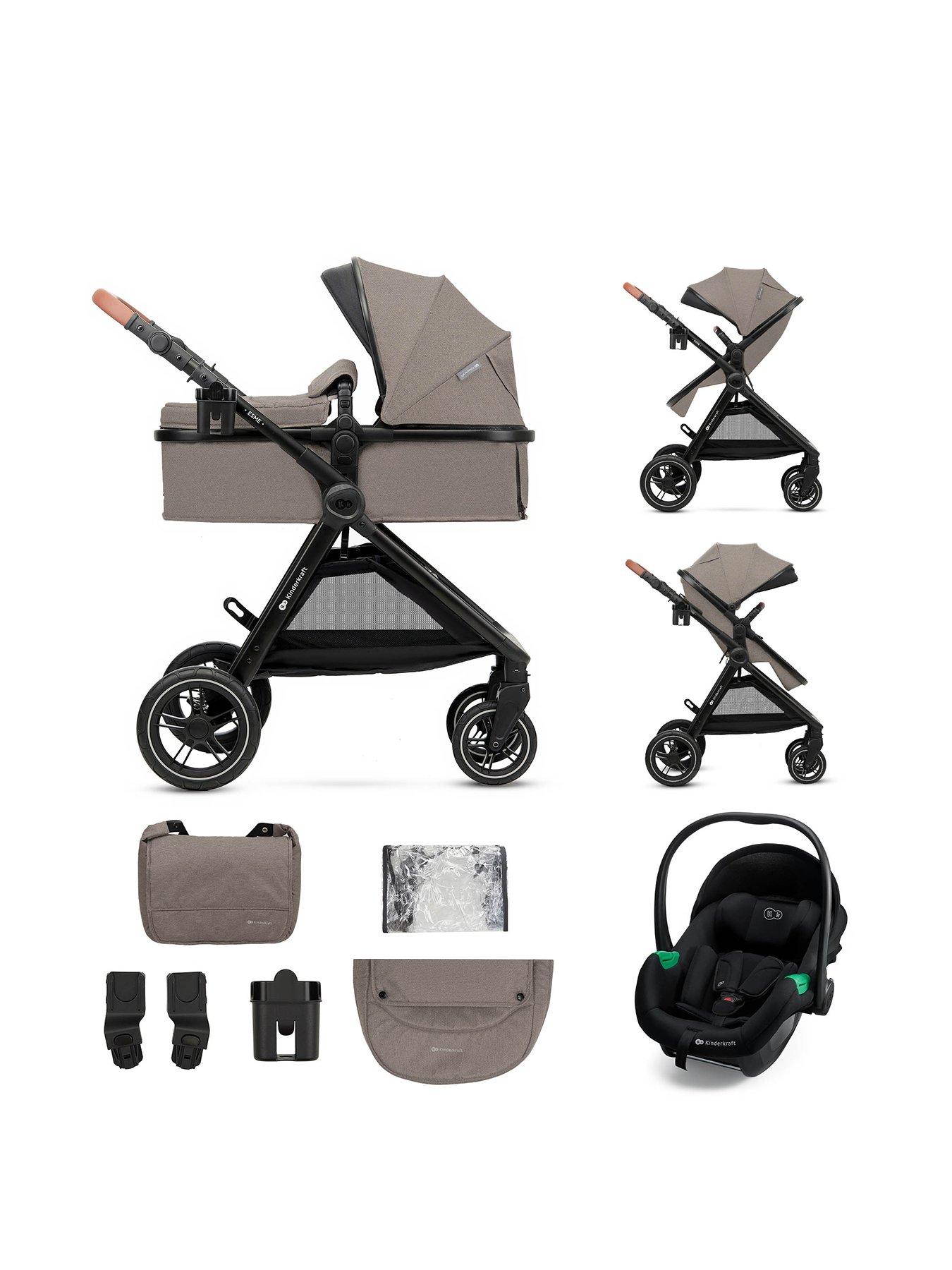 Image 1 of 8 of Kinderkraft ESME PRO 3-in-1 Travel System - Beige
