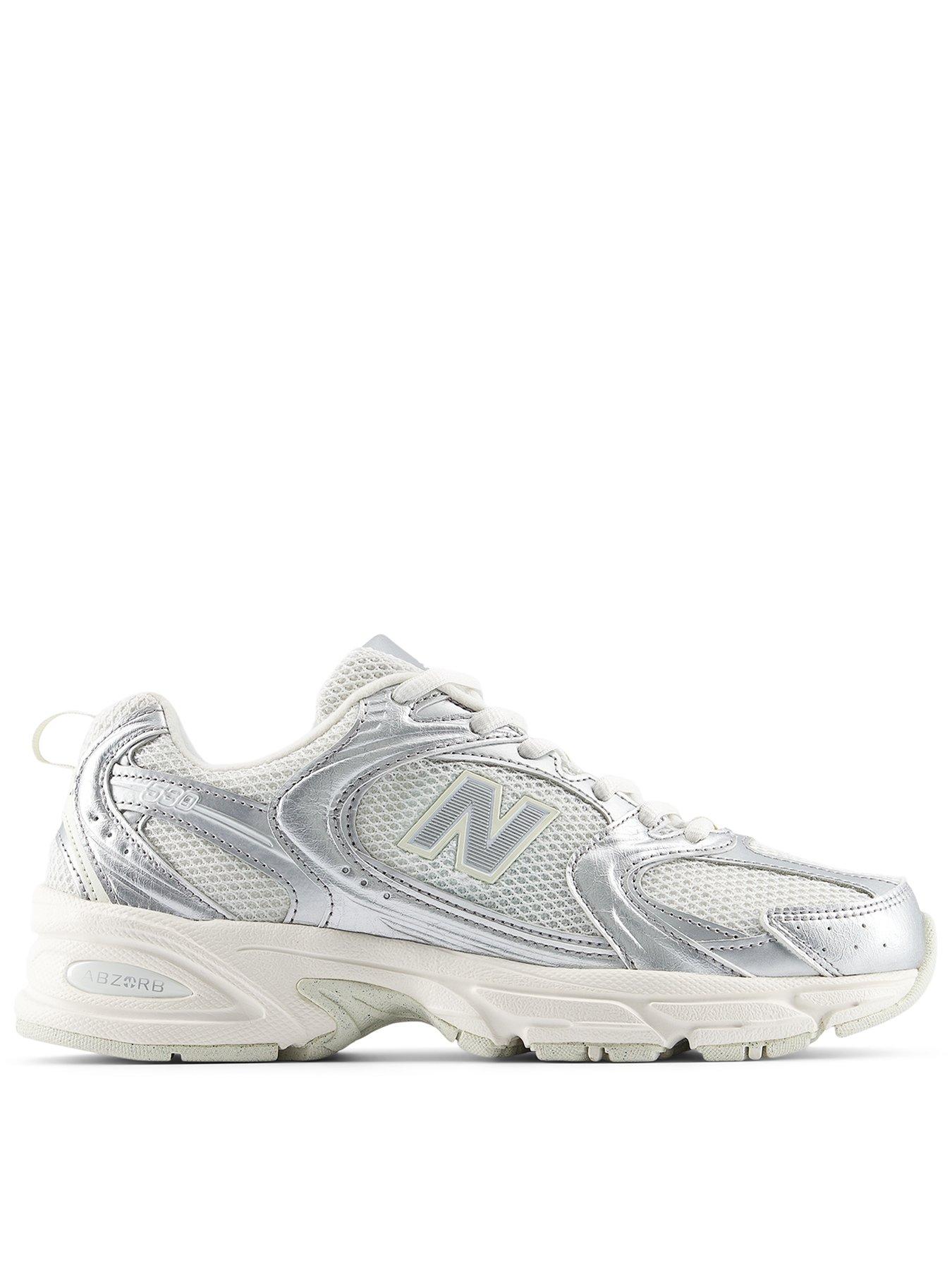 New Balance Womens 530 Trainer, Silver, Size 3.5, Women
