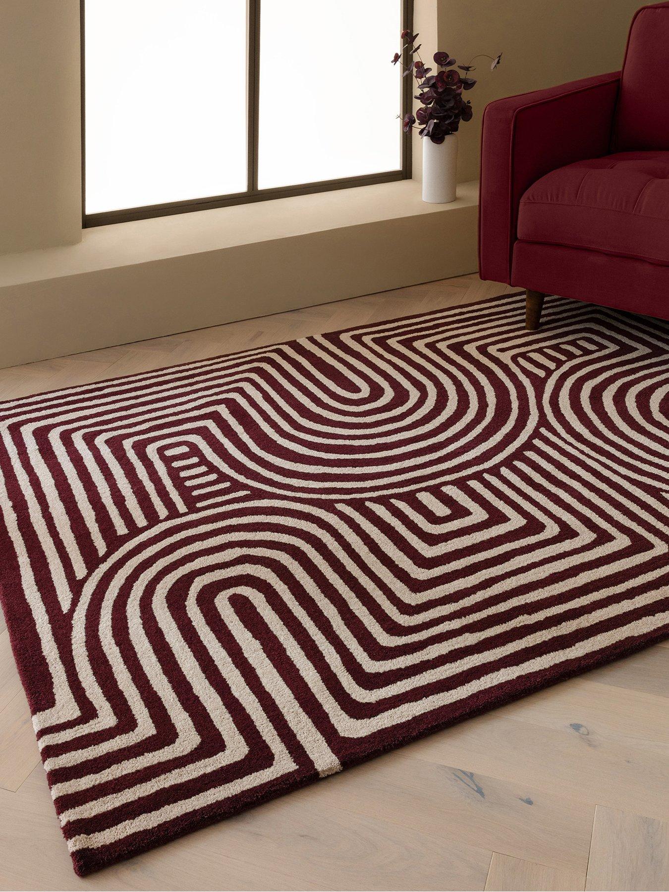 Asiatic Reef Curve Rug - Plum,