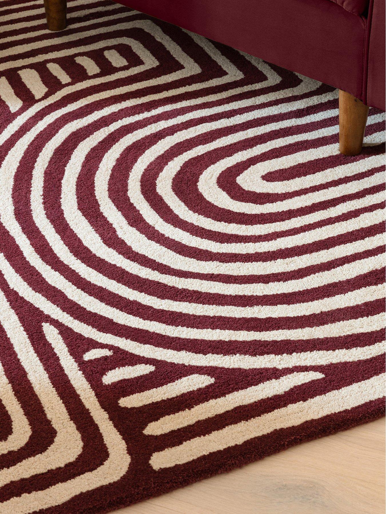 Asiatic Reef Curve Rug - Plum, | Very