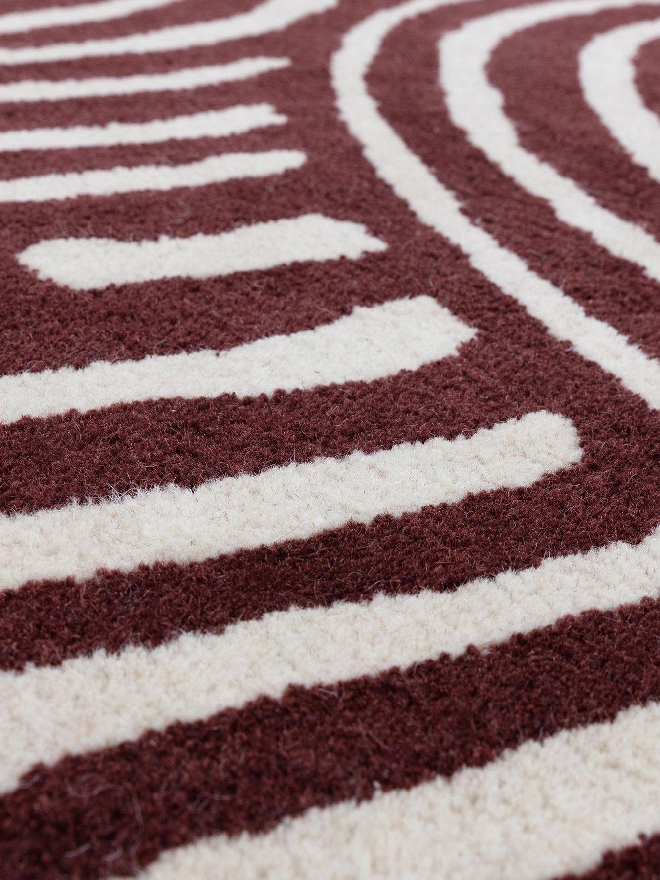 Asiatic Reef Curve Rug - Plum, | Very