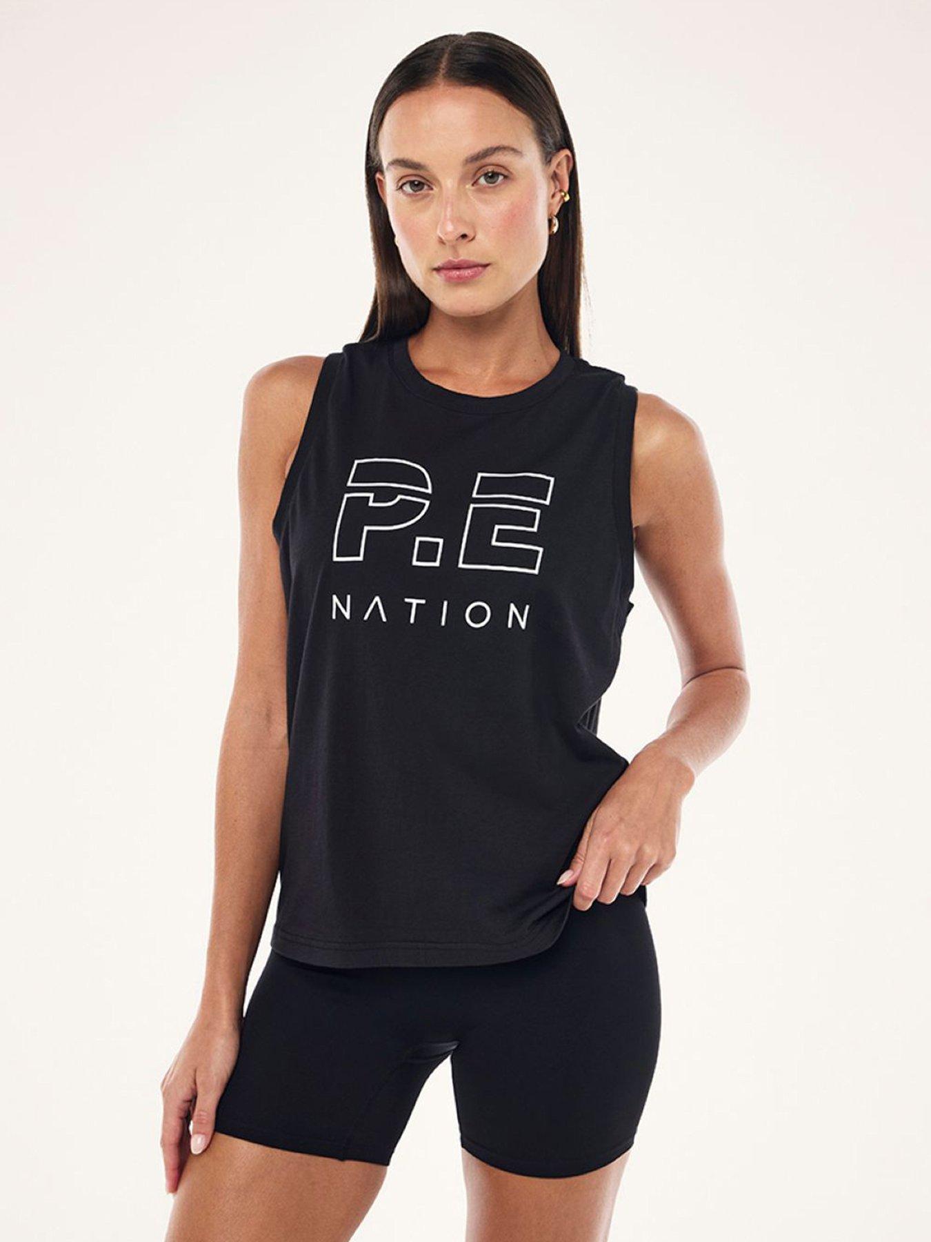 P.E Nation Womens Training Heads Up Tank - Black