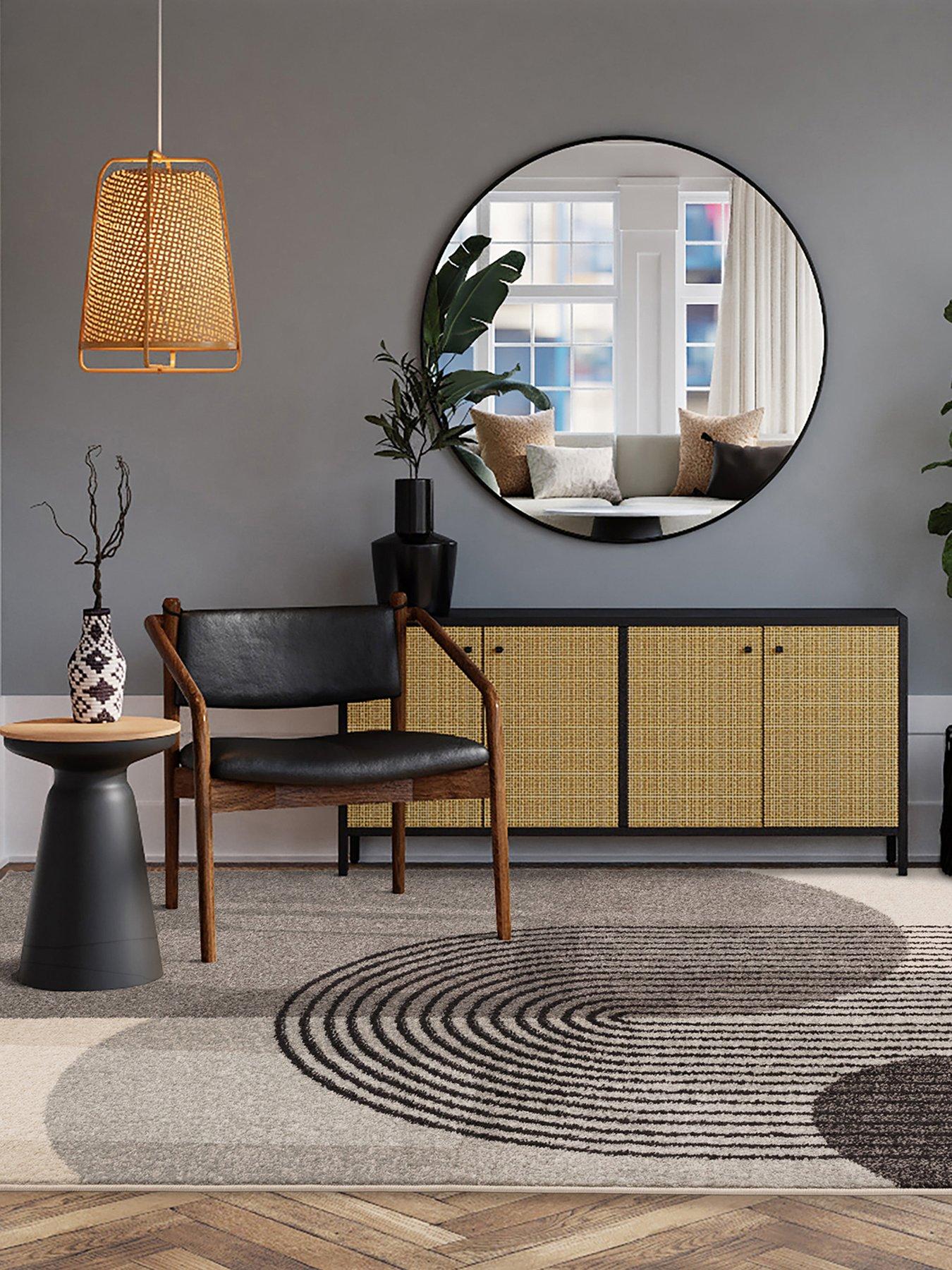 Asiatic Muse Retro Rug - Grey