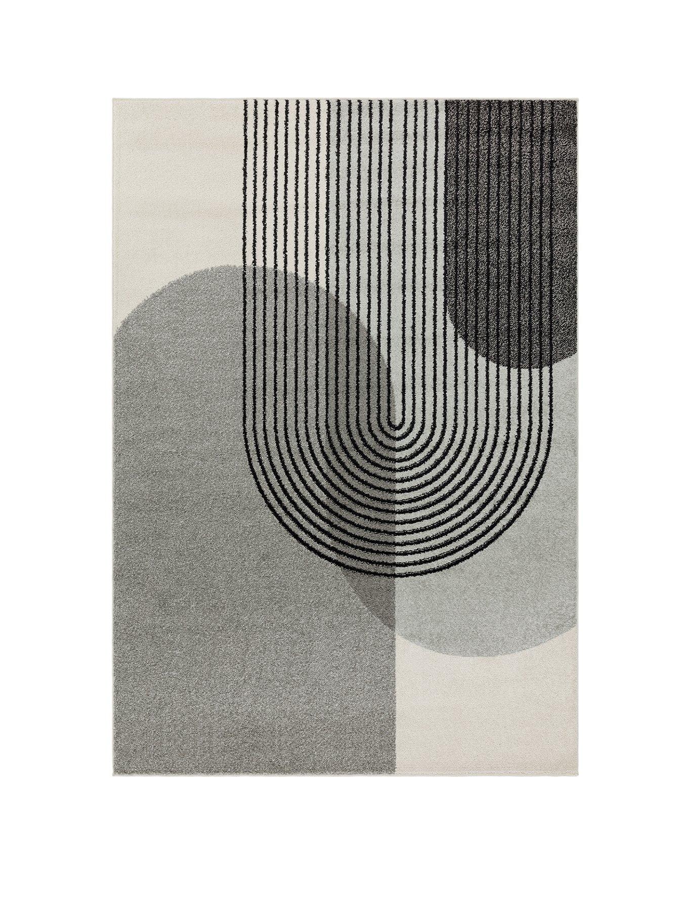 Image 2 of 6 of Asiatic Muse Retro Rug - Grey